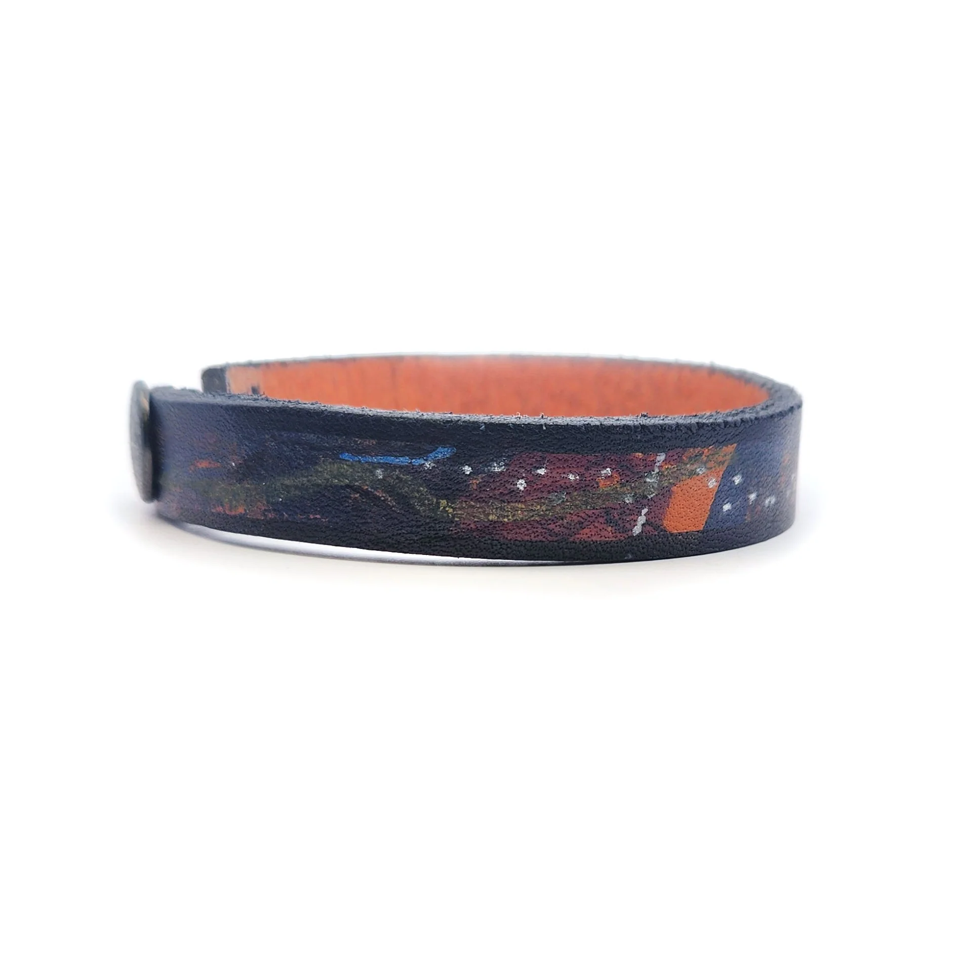 1/2" Dotted Leather Bracelet - Image 3