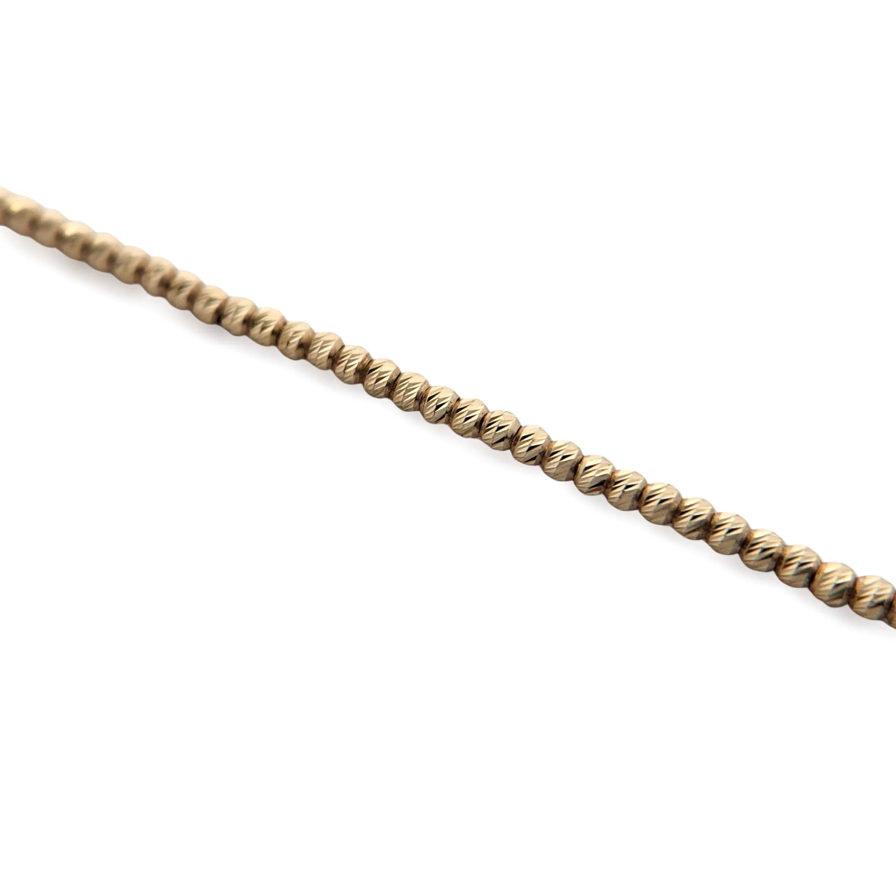 10k Yellow Gold 1.5mm Diamond-Cut Chain Necklace - Image 2