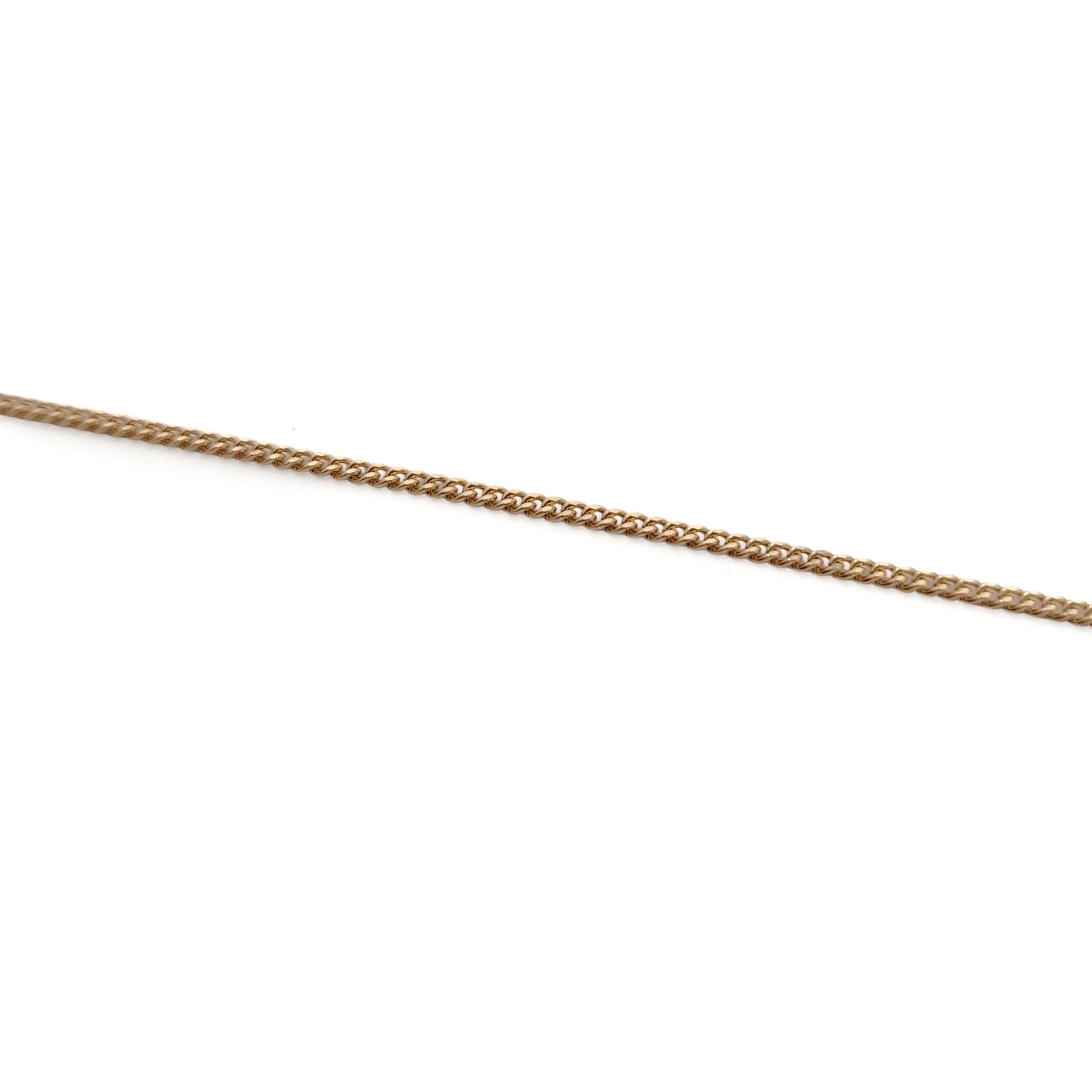 14k Yellow Gold Dainty Curb Chain Bracelet - Image 2