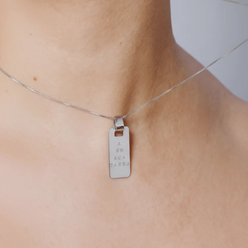 Abracadabra Pendant - Silver - Image 3