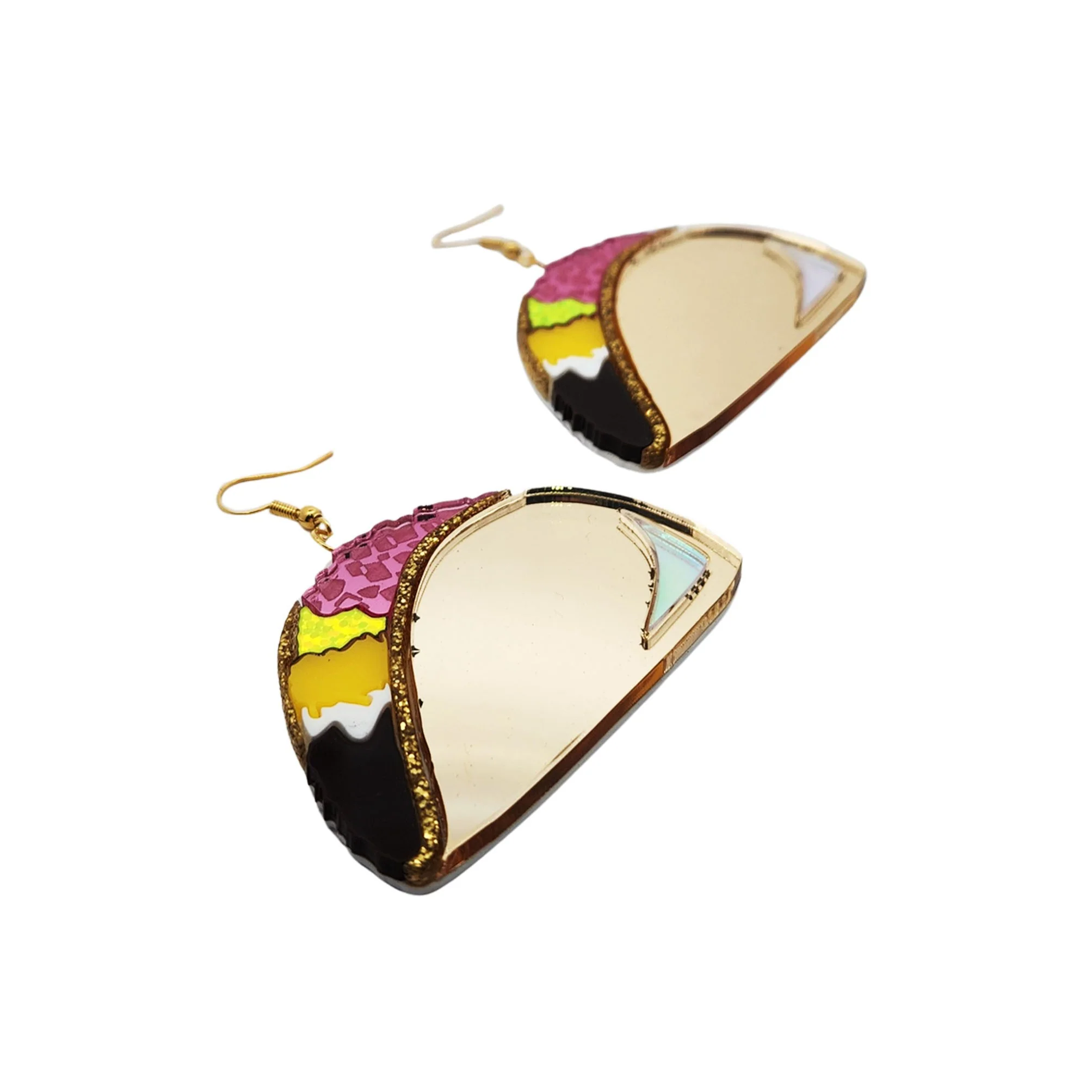 Acrylic Taco Earrings - Image 2