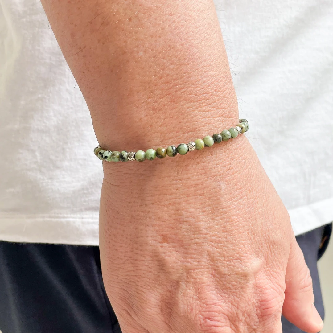 African Turquois Stone Bracelet - Image 2