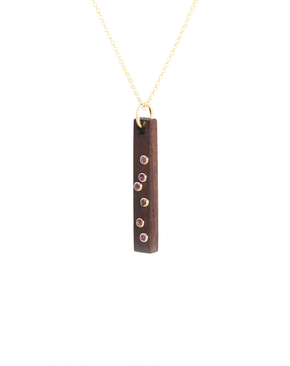 Amethyst Bar Necklace - Image 3