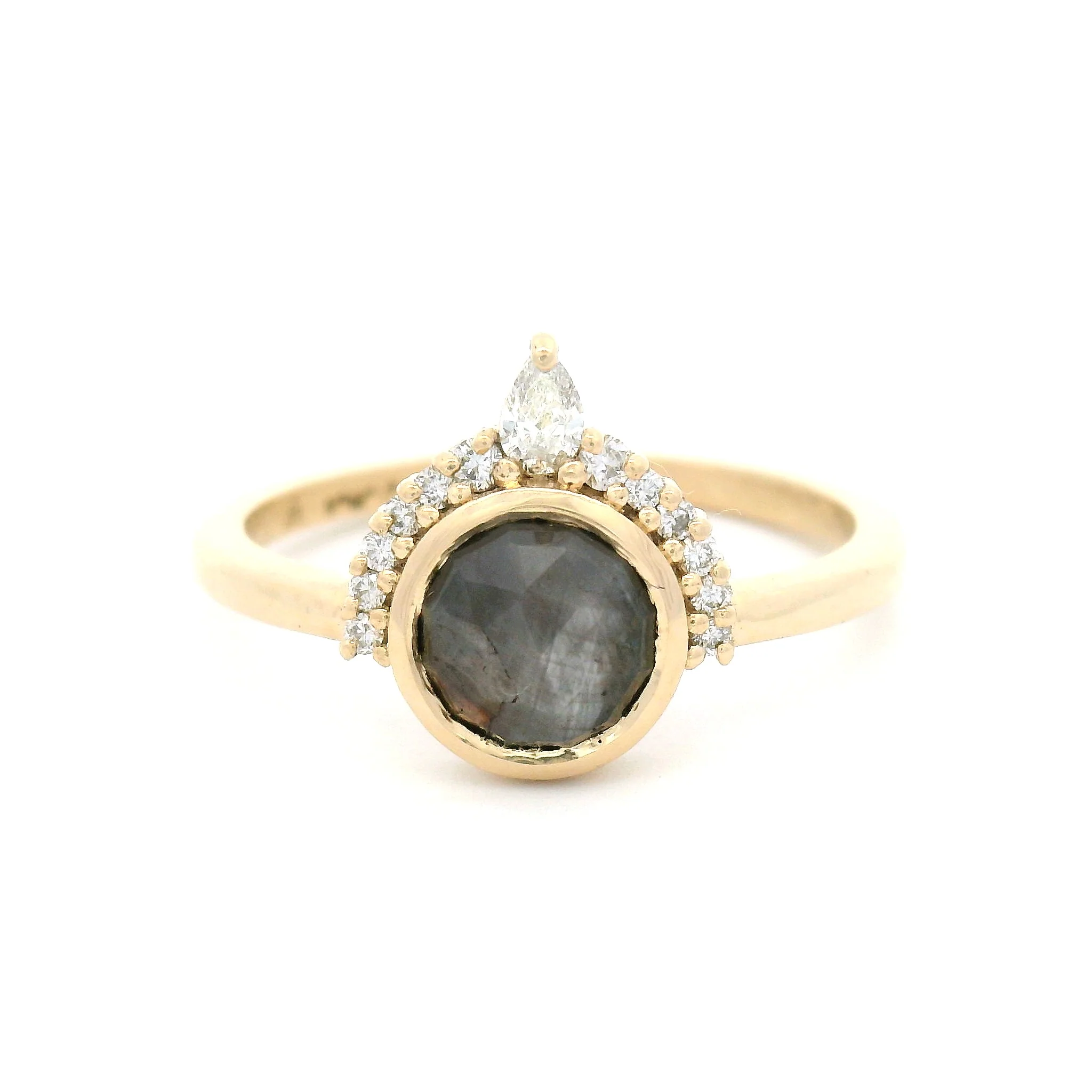 Grey Rose-Cut Sapphire with Lab Accents - Image 6