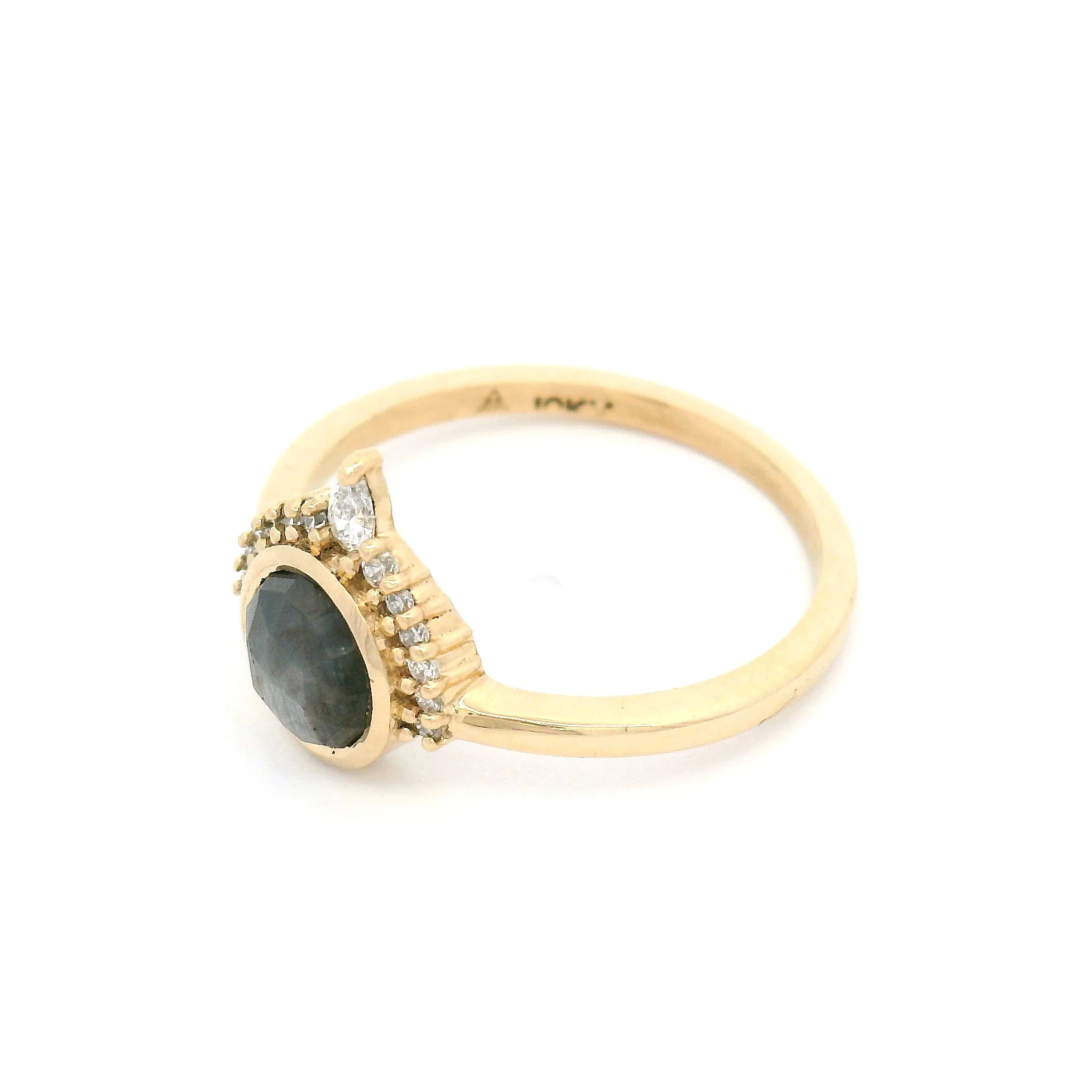Grey Rose-Cut Sapphire with Lab Accents - Image 8