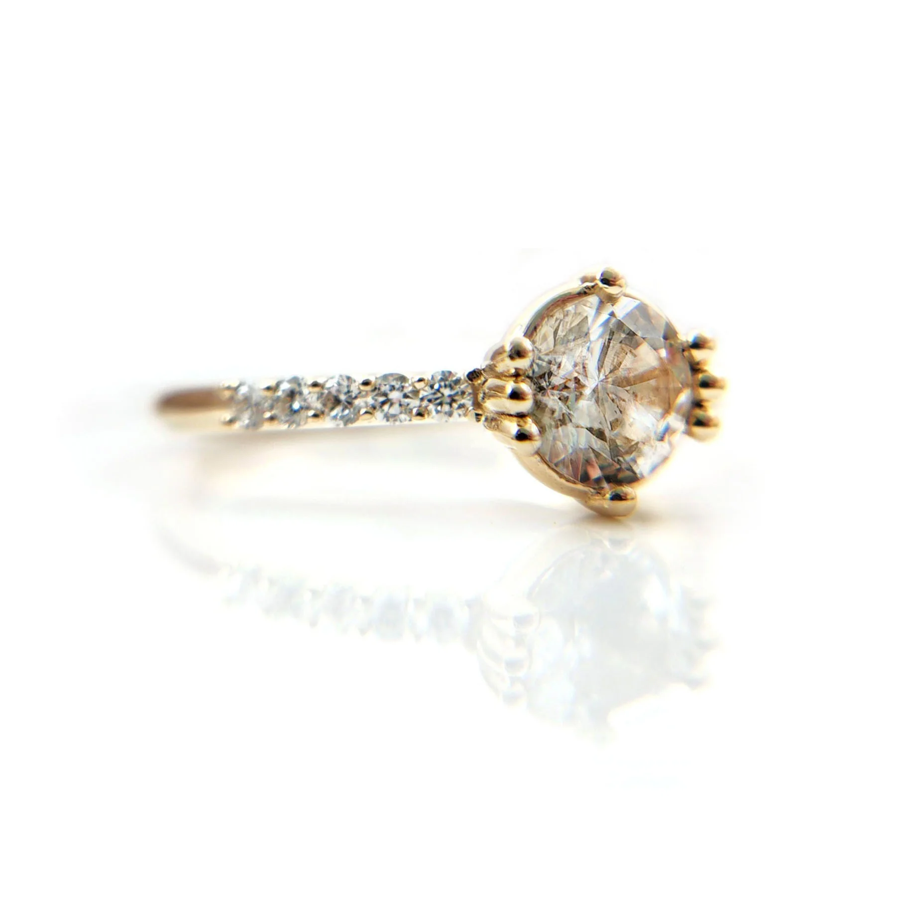 Lab-Grown White Sapphire with Lab Accents - Image 5
