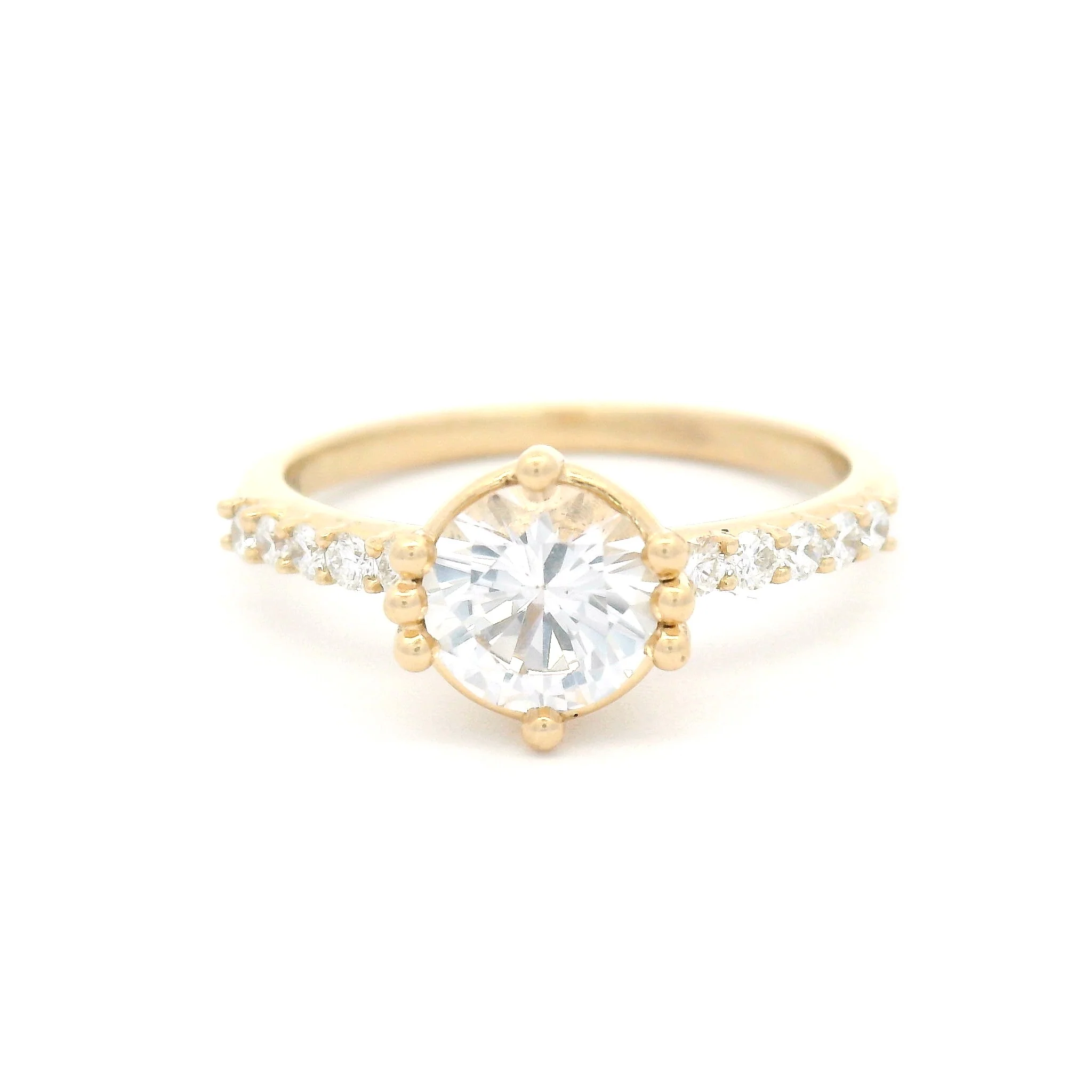 Lab-Grown White Sapphire with Lab Accents - Image 6