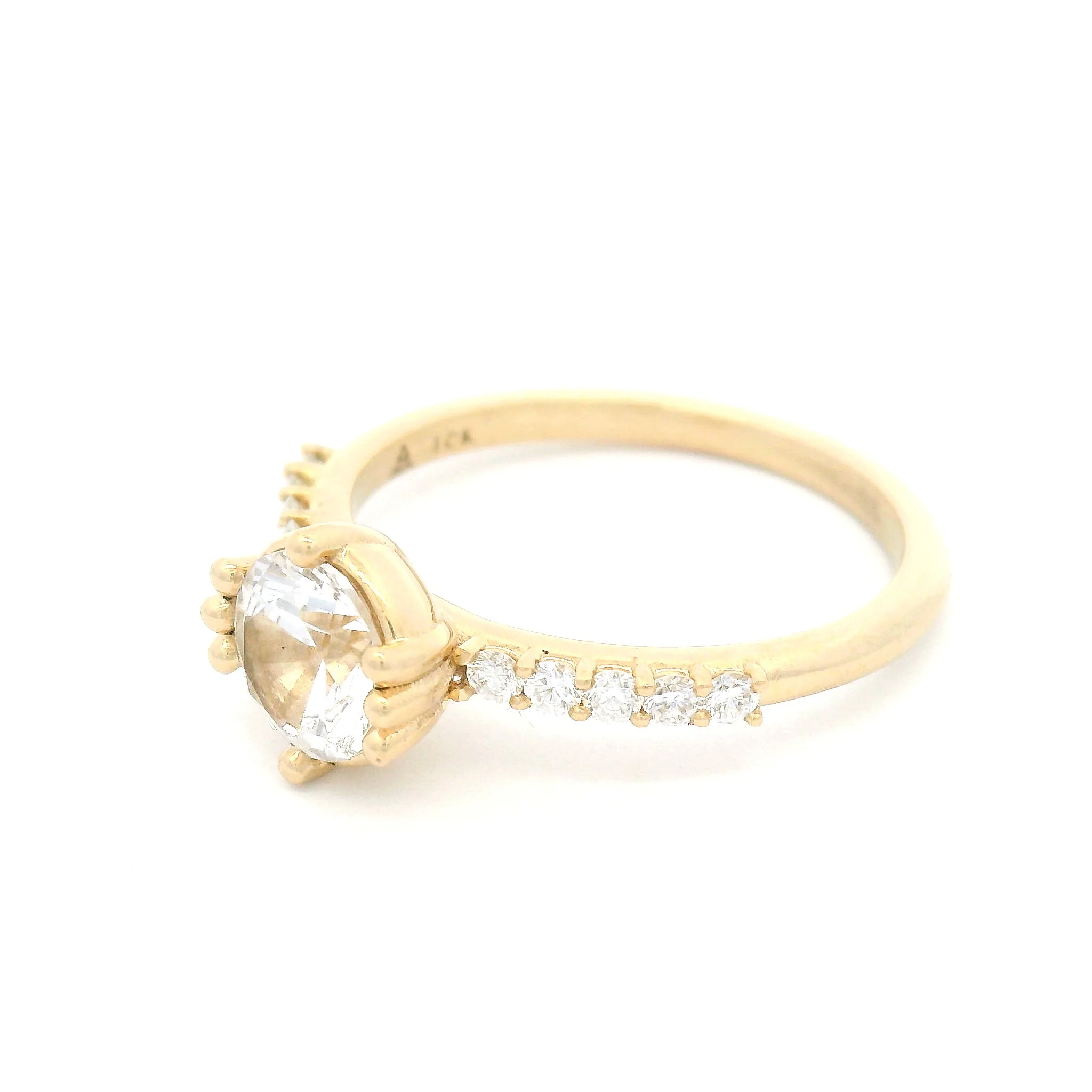 Lab-Grown White Sapphire with Lab Accents - Image 7