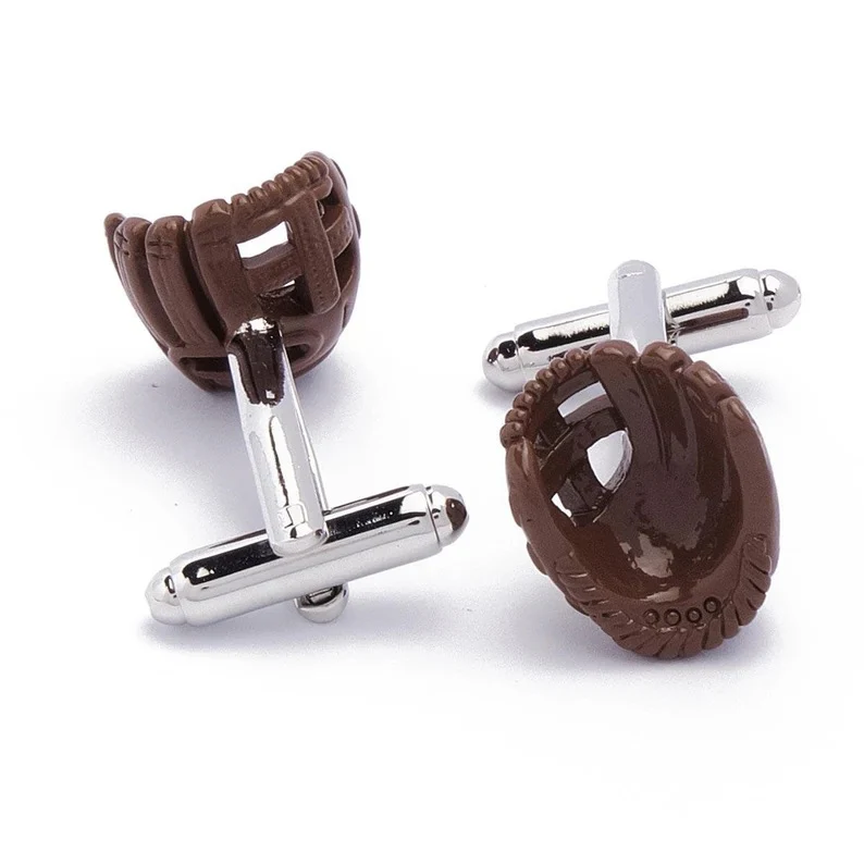 Baseball Gloves Cufflinks - Image 2