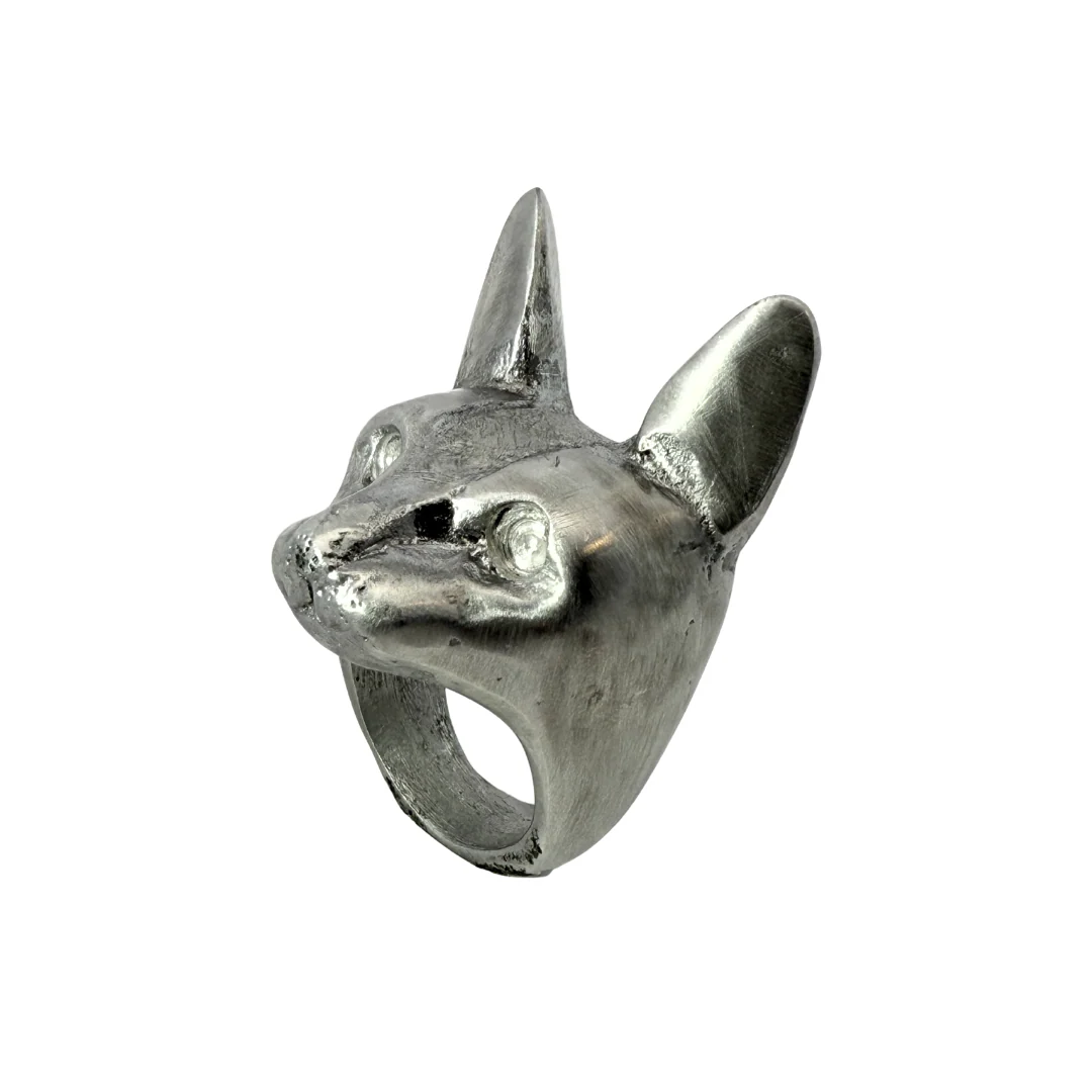 Bastet Cat Head Ring - Image 2