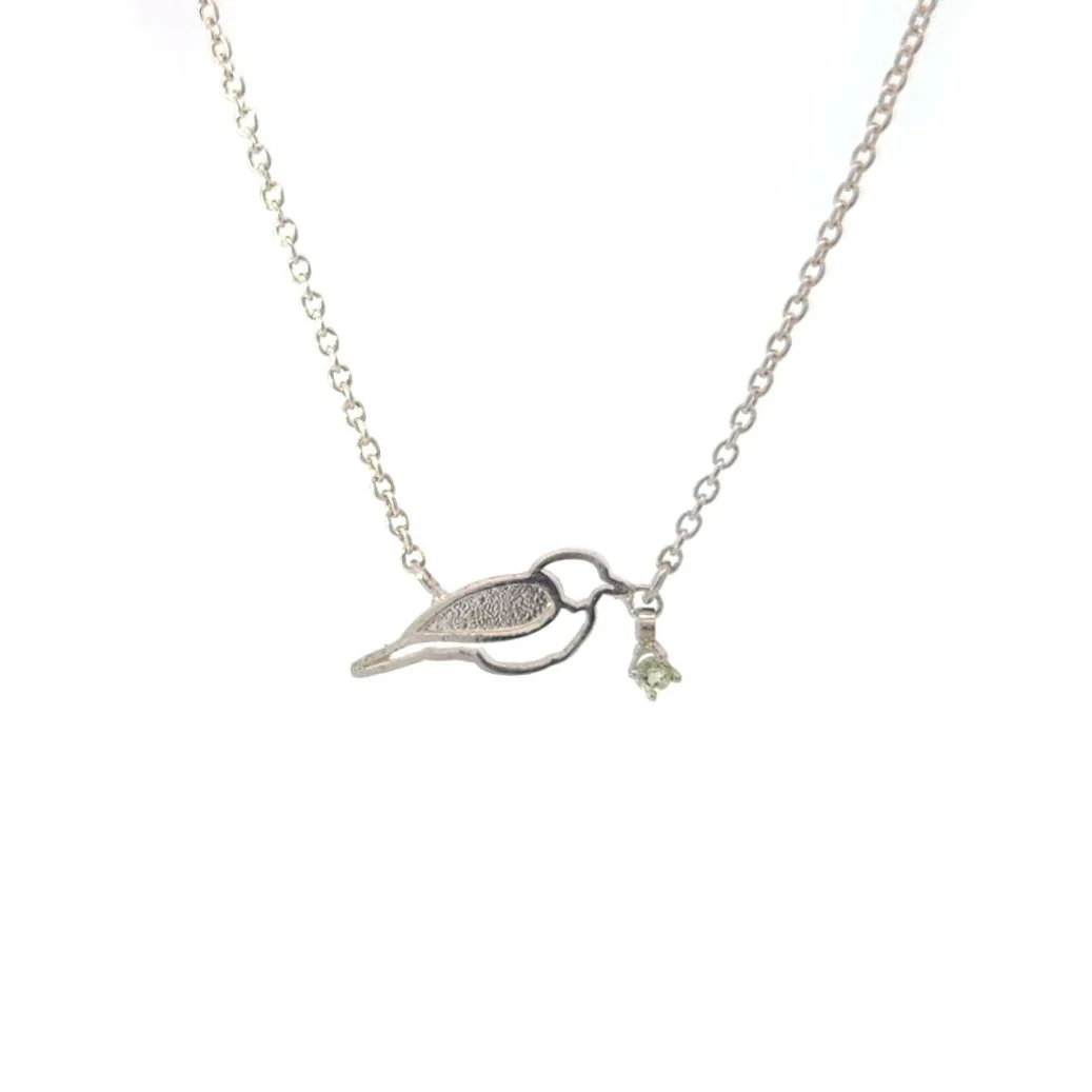 Birthstone Birds Gemstone Necklace - Image 3
