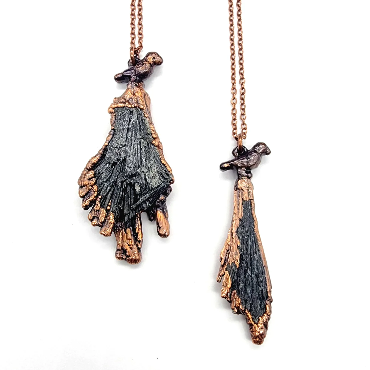Black Kyanite Raven Necklace - Image 2