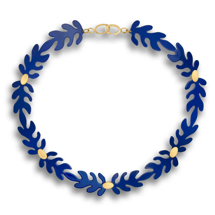 Blue & Gold Matisse Necklace - Image 2