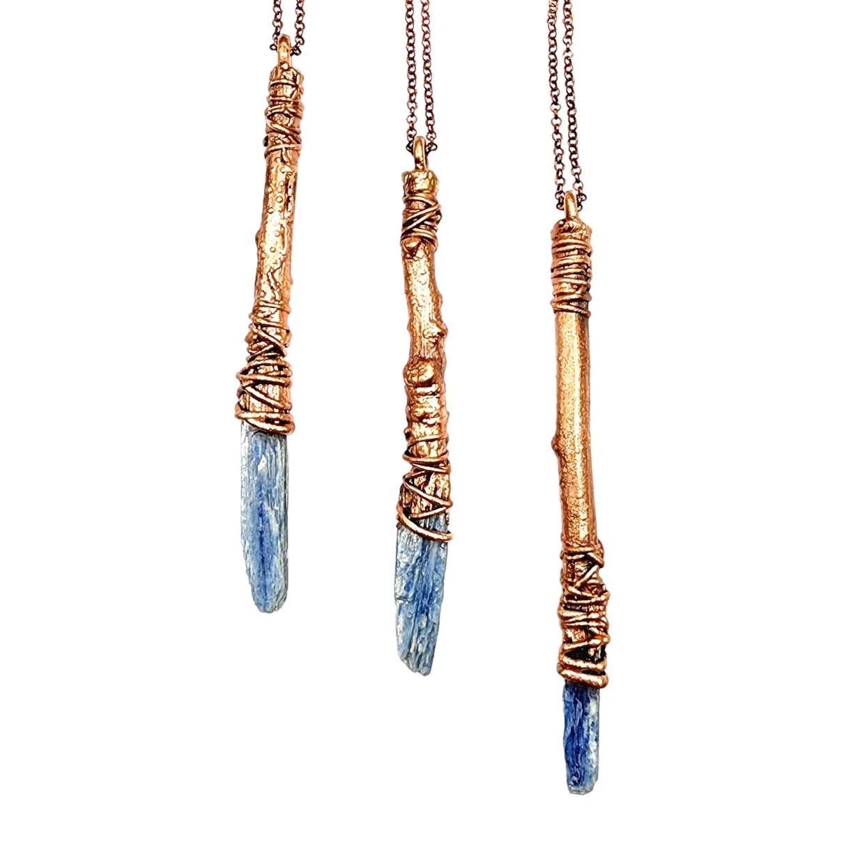Blue Kyanite Wand Necklace - Image 2