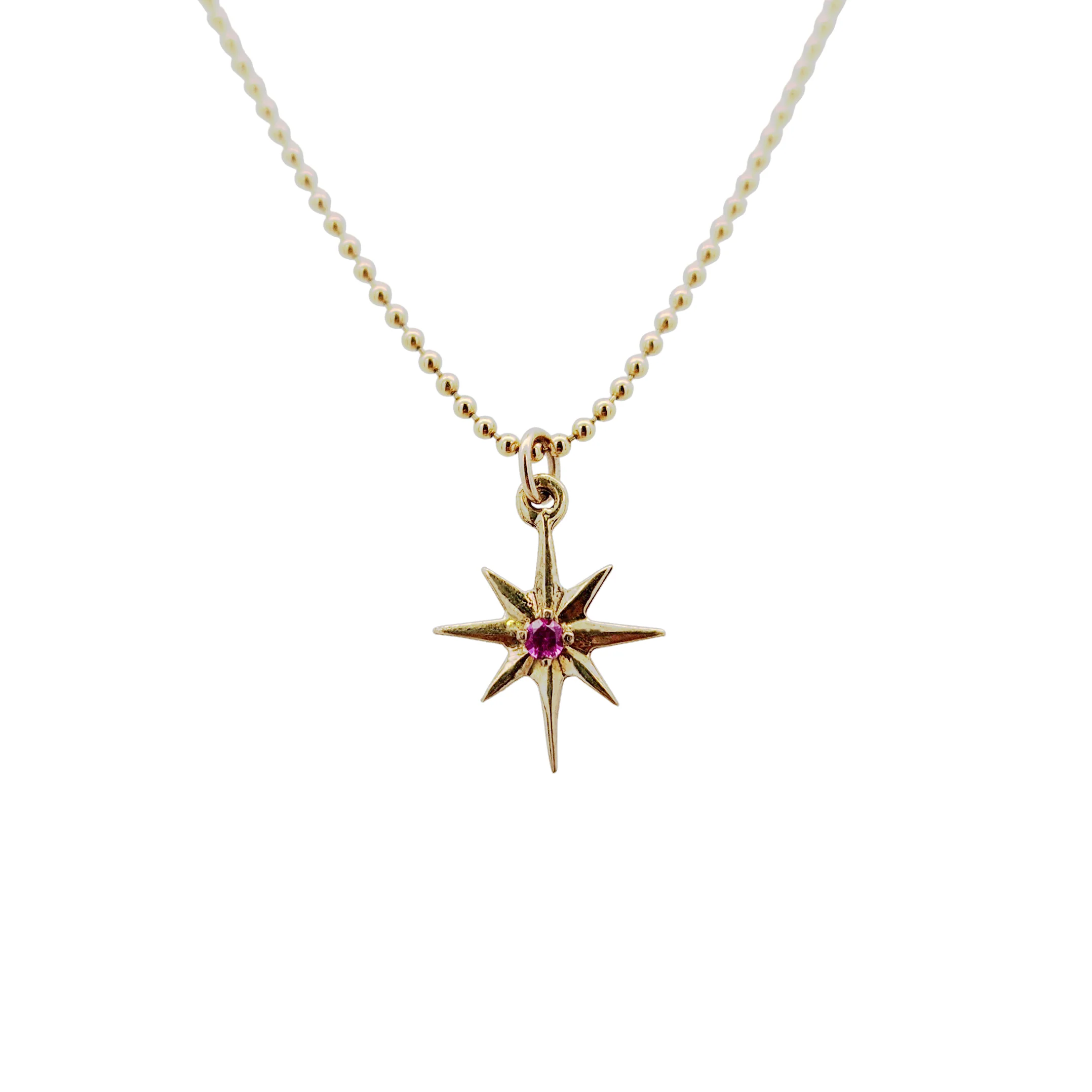 Brass Star Burst Necklaces - Image 8