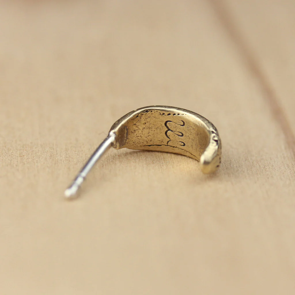 Bronze Bee Huggy Earring - Image 3