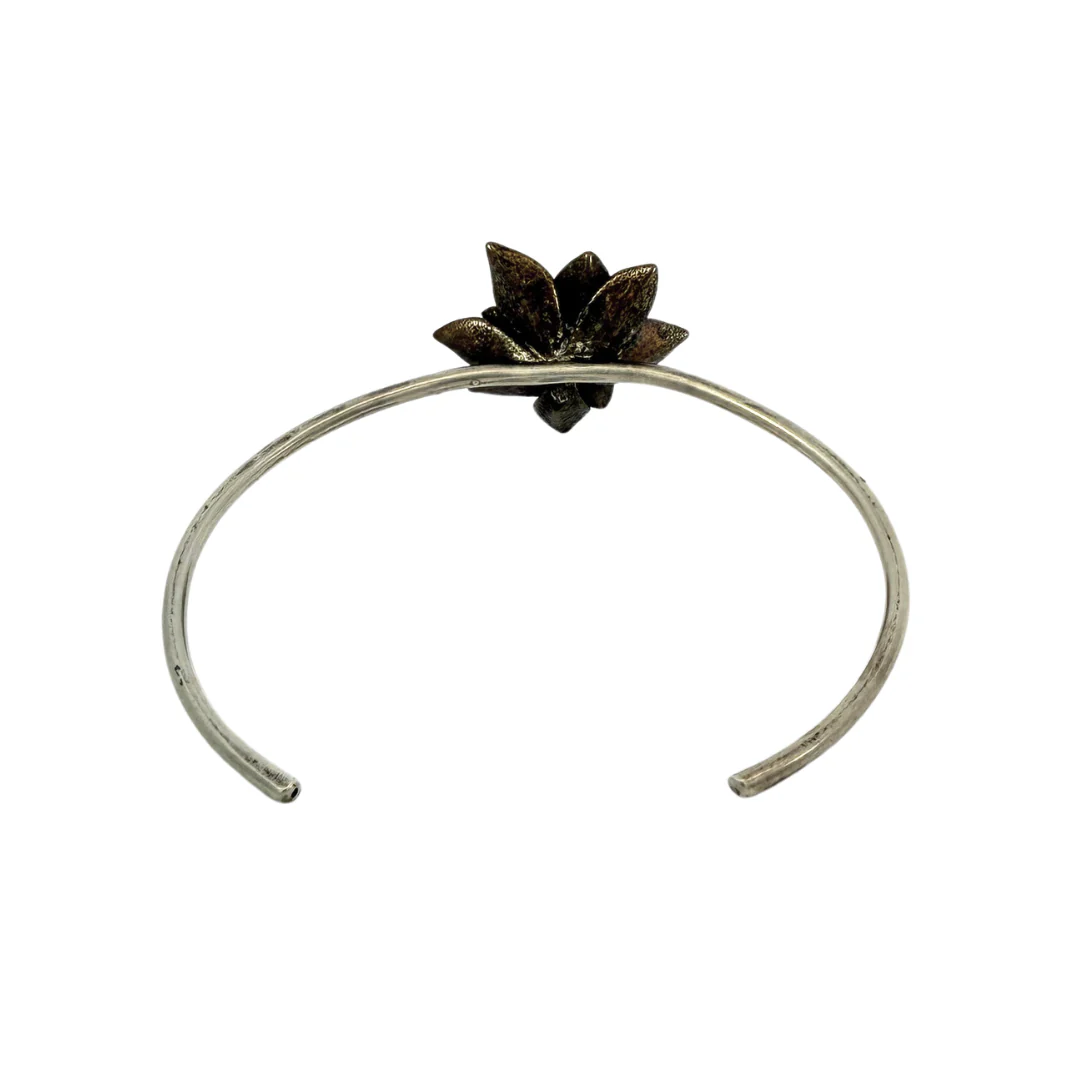 Bronze Floral Cuff - Image 2