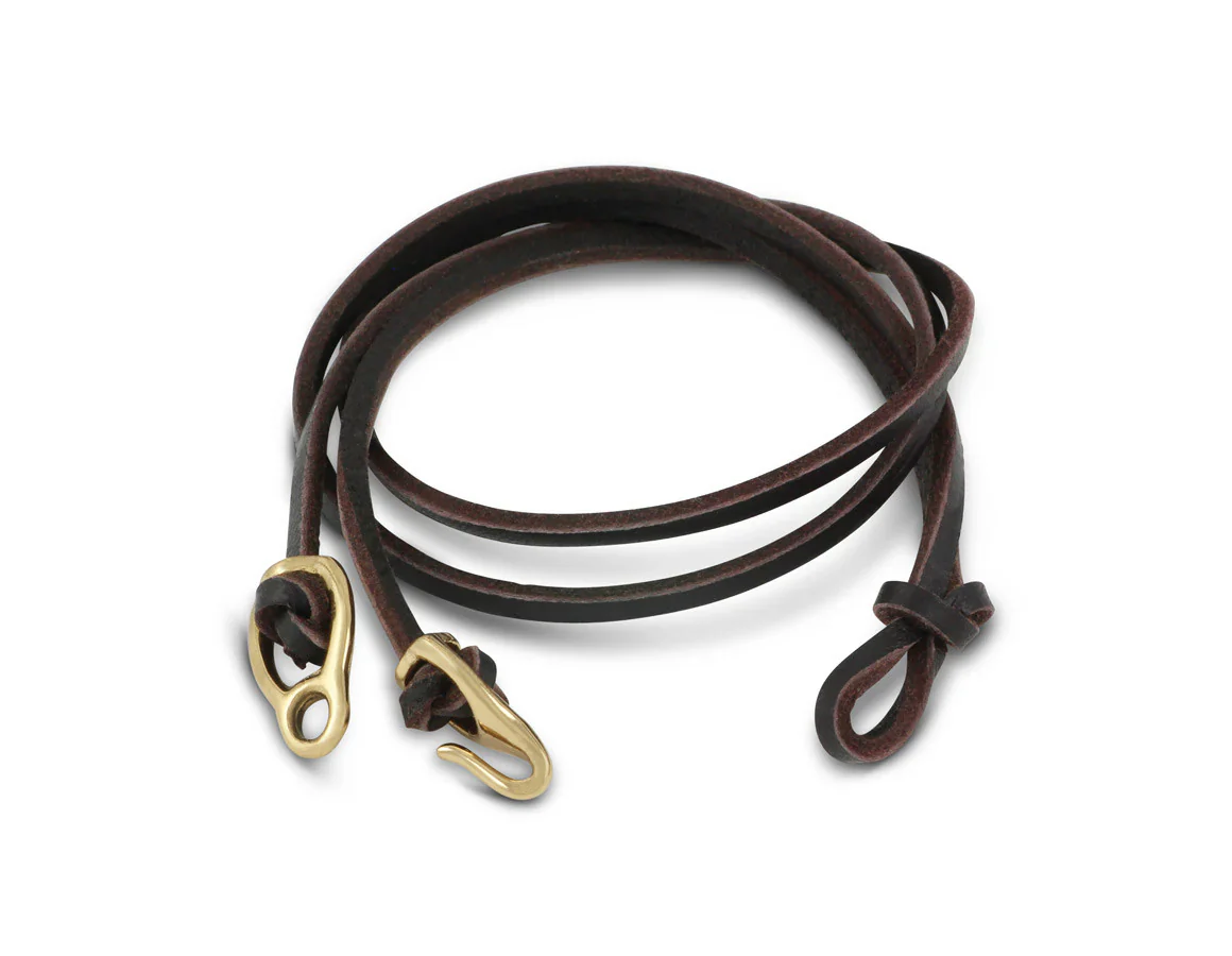 Bronze Raven Skull Leather Bracelet - Image 2