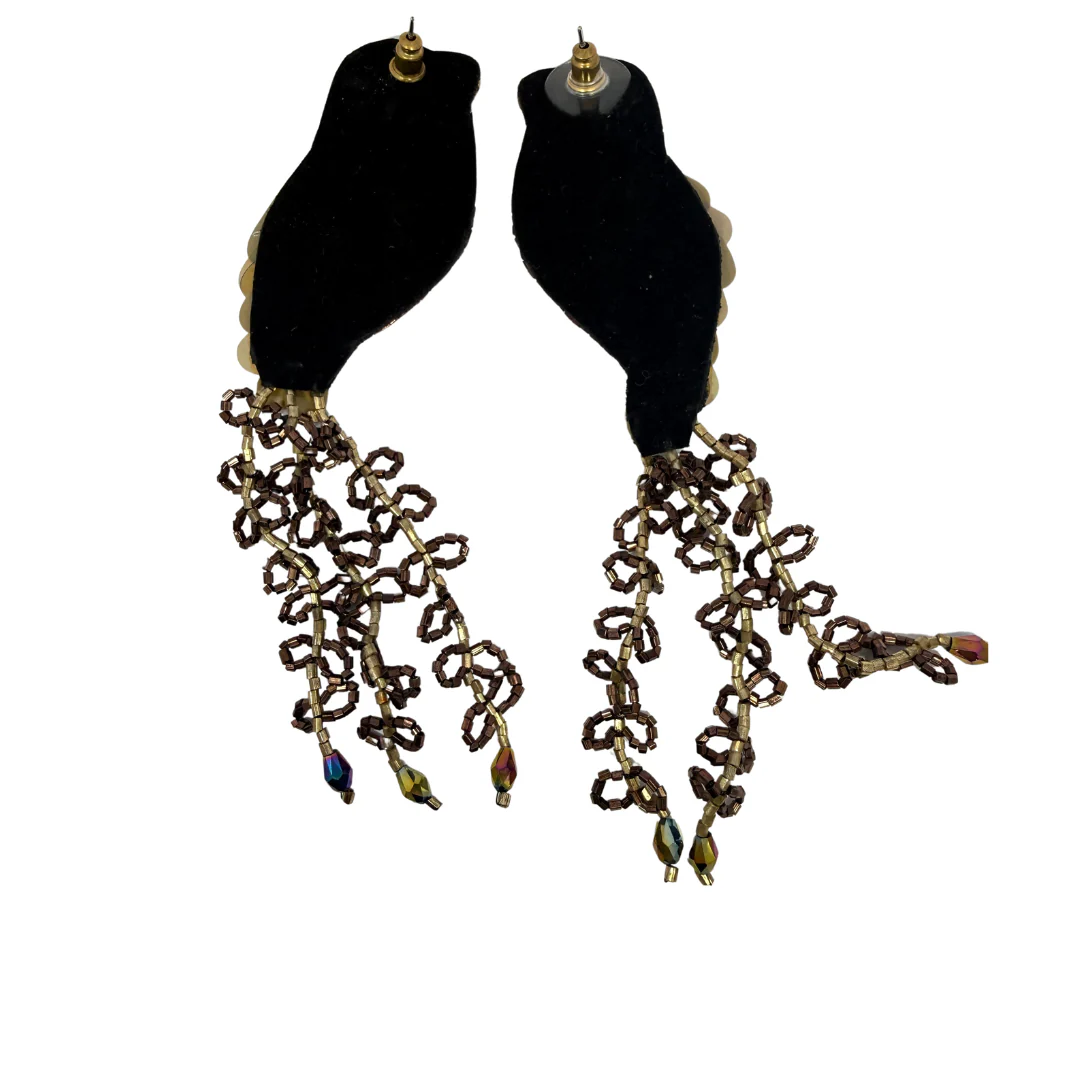 Brown Bird Earrings - Image 2