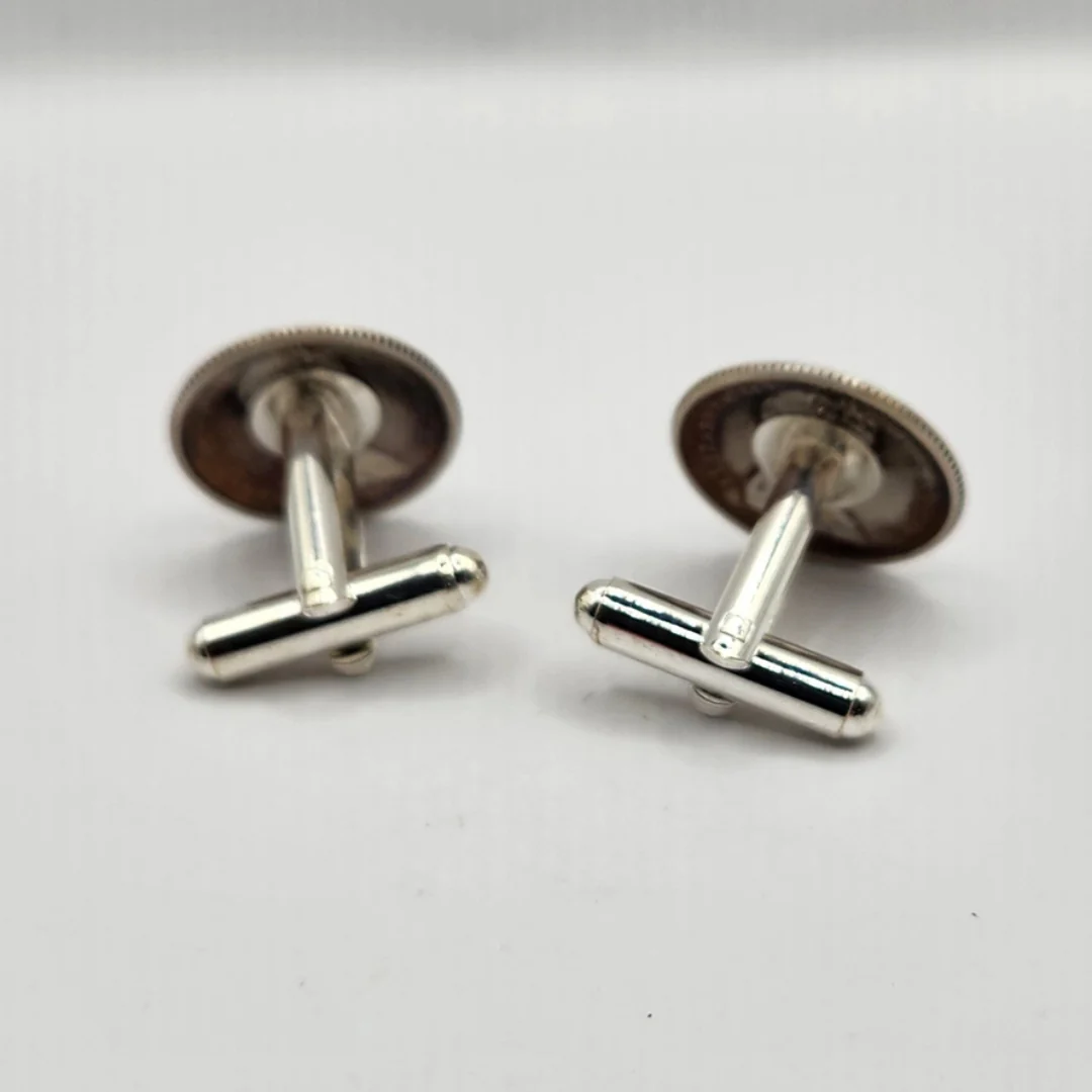 Canadian Silver Dime Cufflinks - Image 3