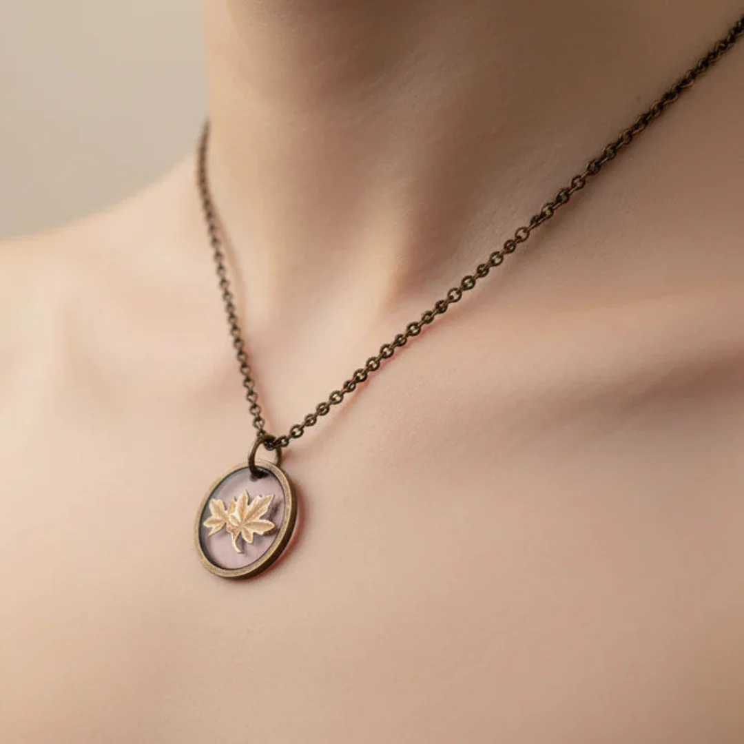 Canadian Penny Coin in Resin Necklace - Image 4
