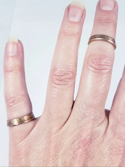 Canadian Penny Coin Rings - Image 5