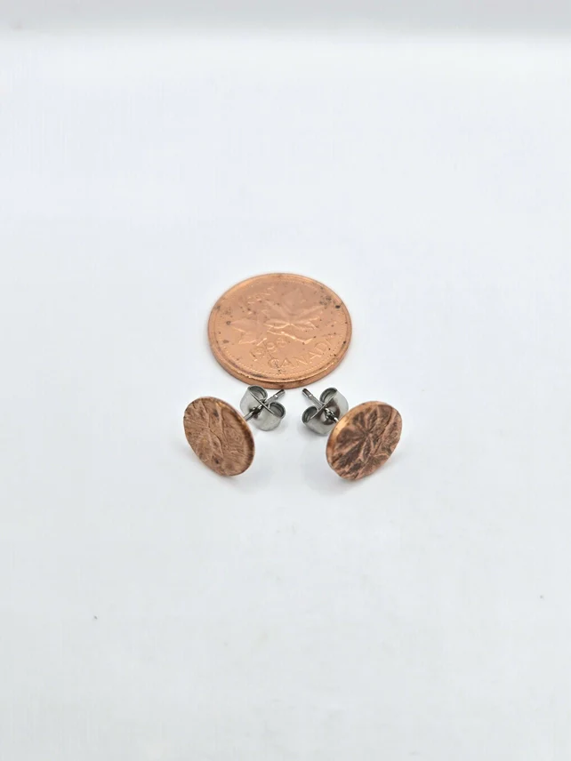 Canadian Penny Coin Studs - Image 6