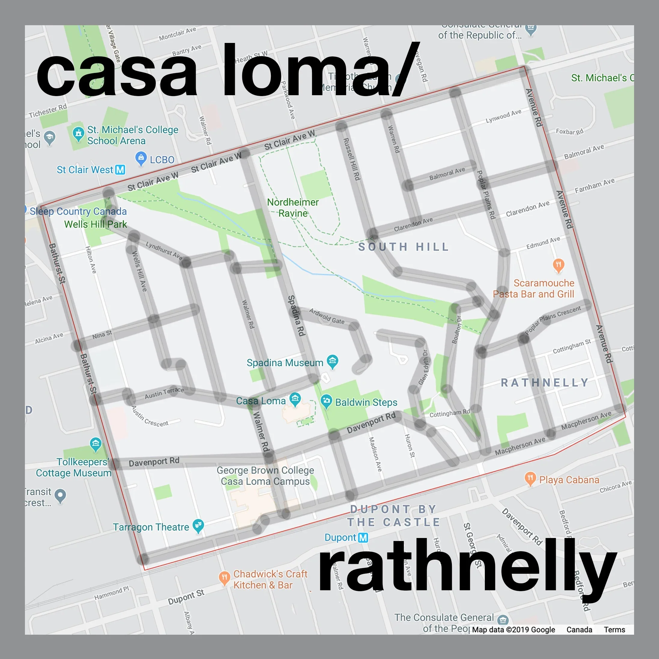 Casa Loma / Rathnelly Map Pendant - Image 2