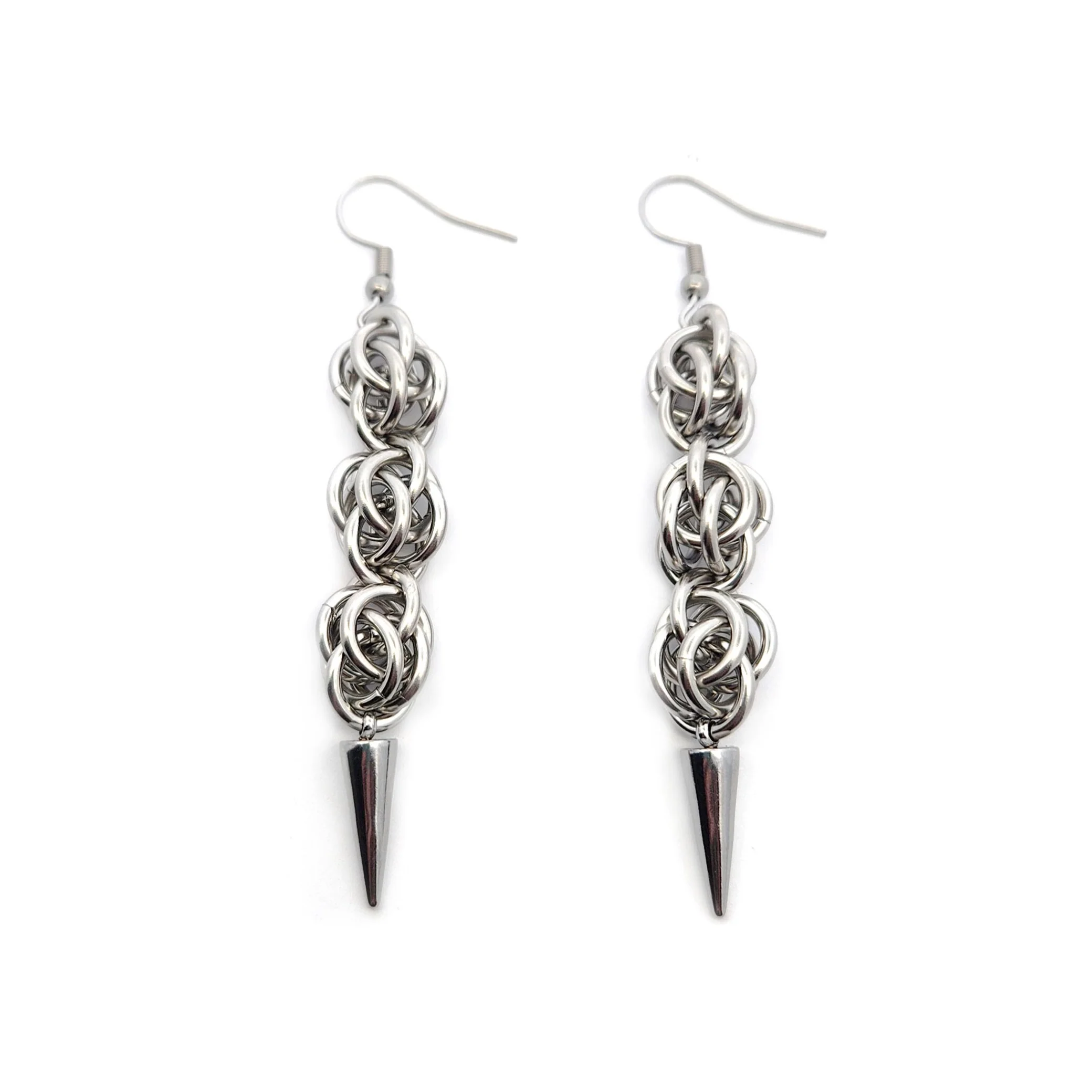 Chain Spike End Earrings - Image 2