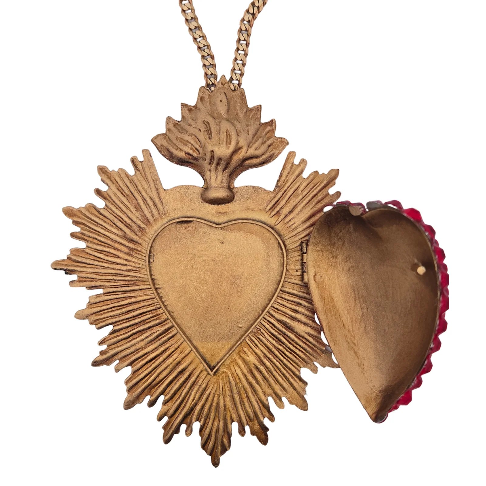 Crystal Heart Necklaces With Lockets - Image 3