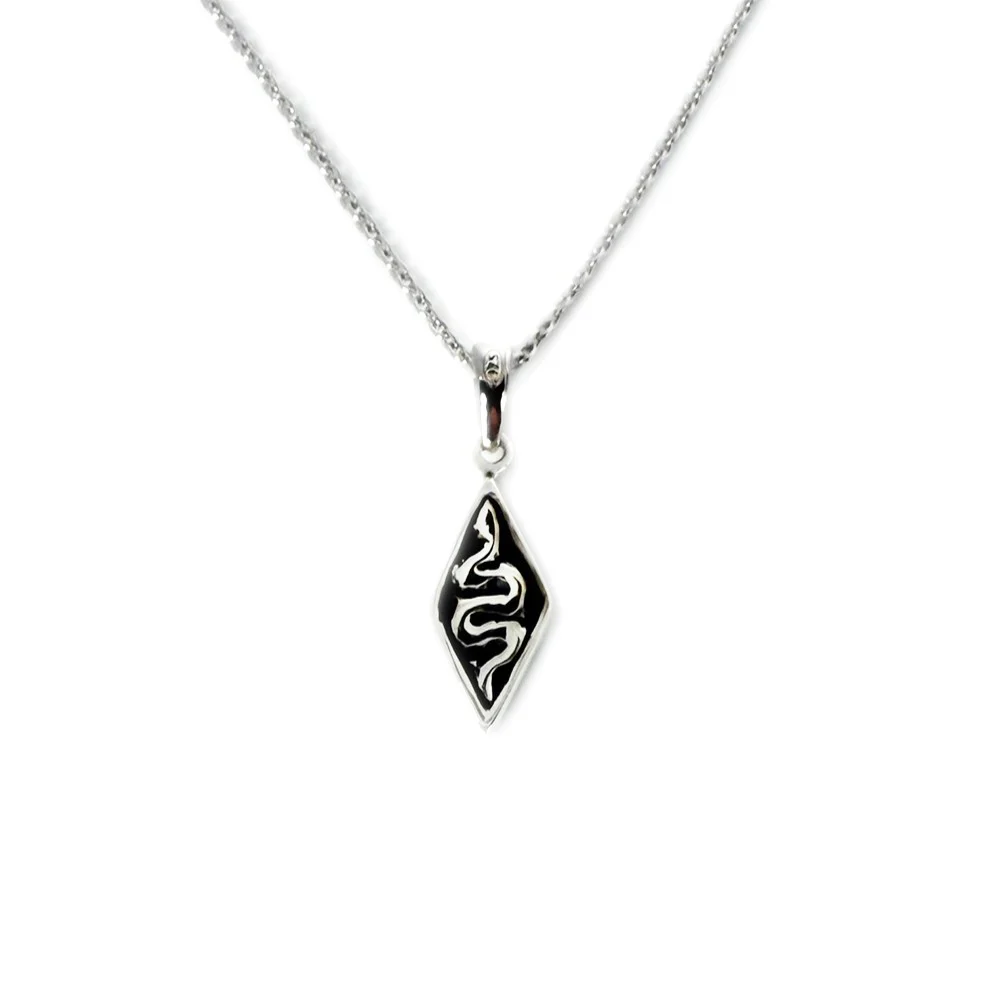 Double-Sided Beetle & Snake Diamond-Shape Pendant - Image 2