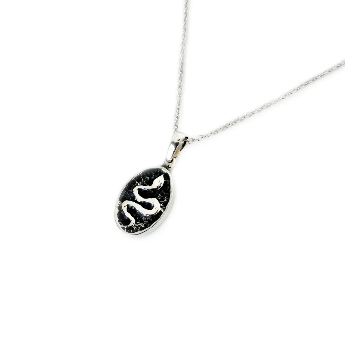 Double-Sided Beetle & Snake Oval Pendant - Image 3