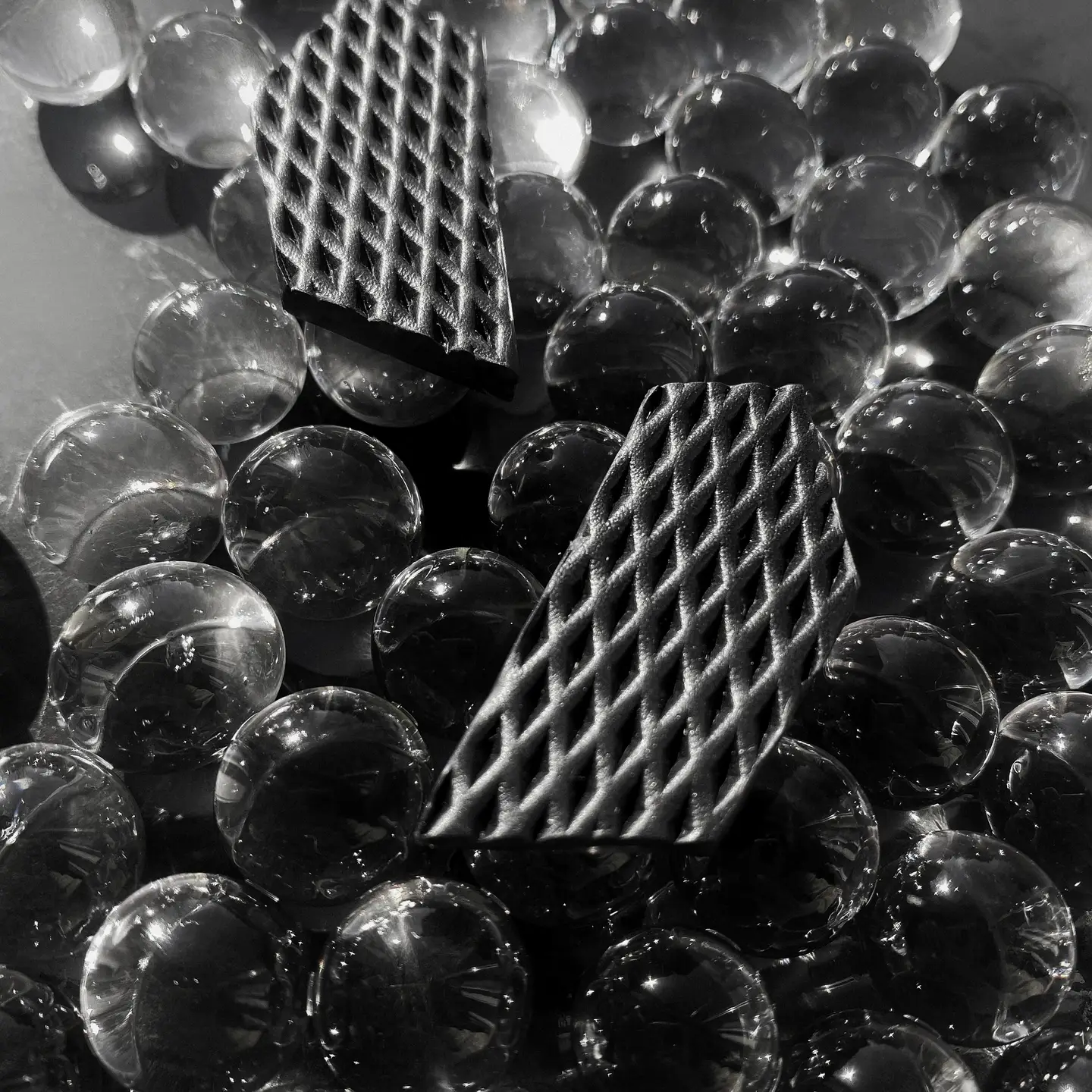 Angular Edge Stud Leather Earrings - Image 2