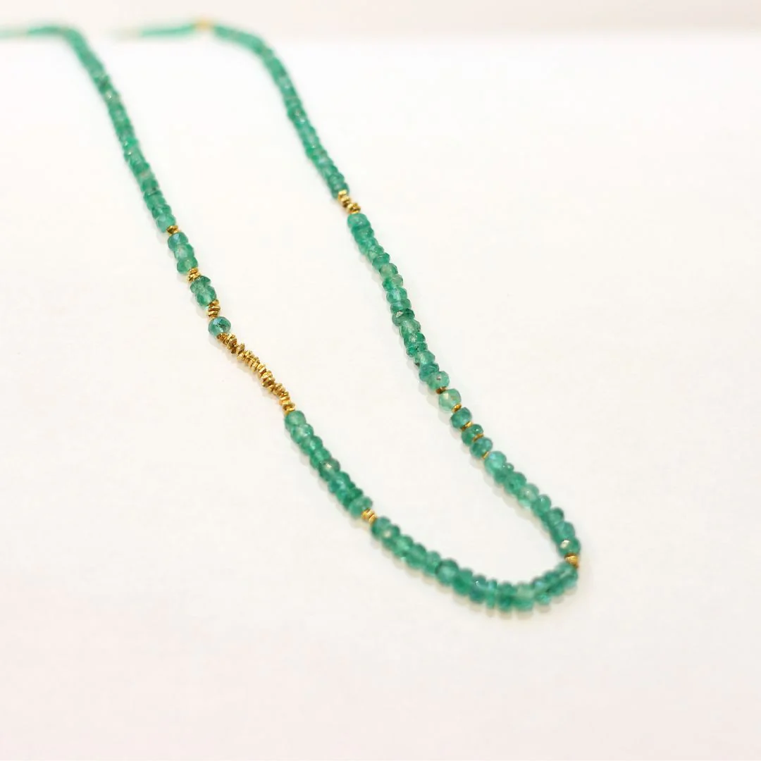 Emerald Bead Necklace - Image 2