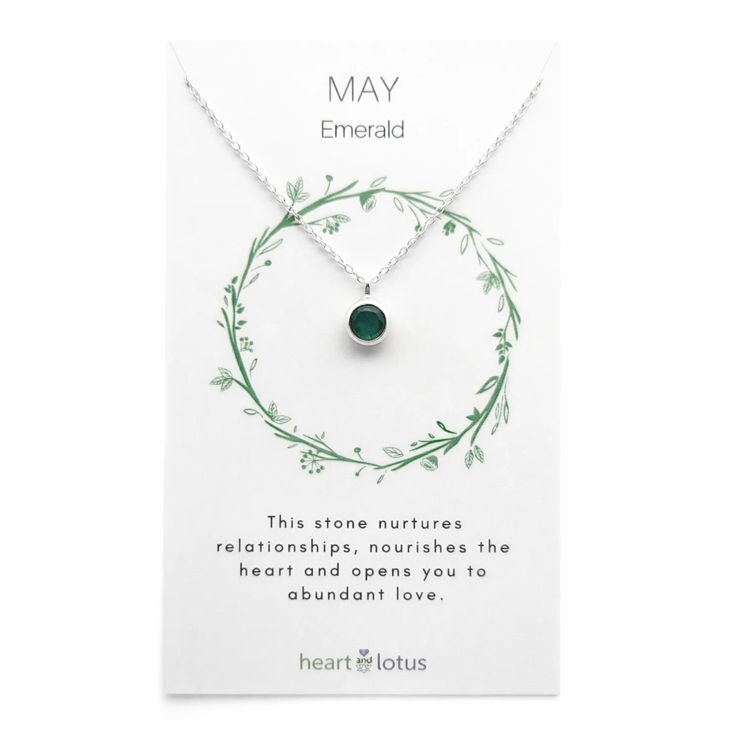 Emerald May Birthstone Necklace - Image 5