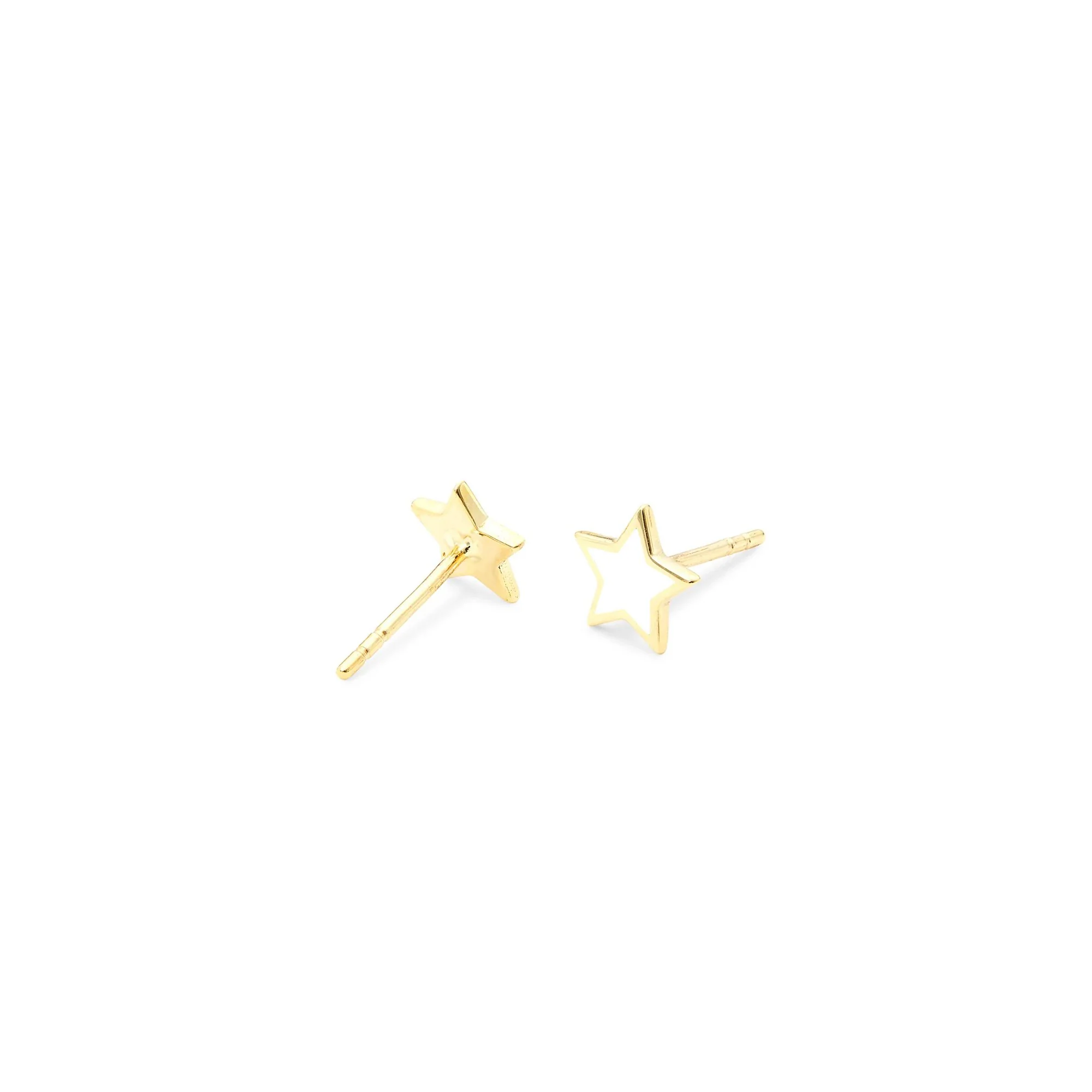 Enamel Star Stud Earrings - Image 3