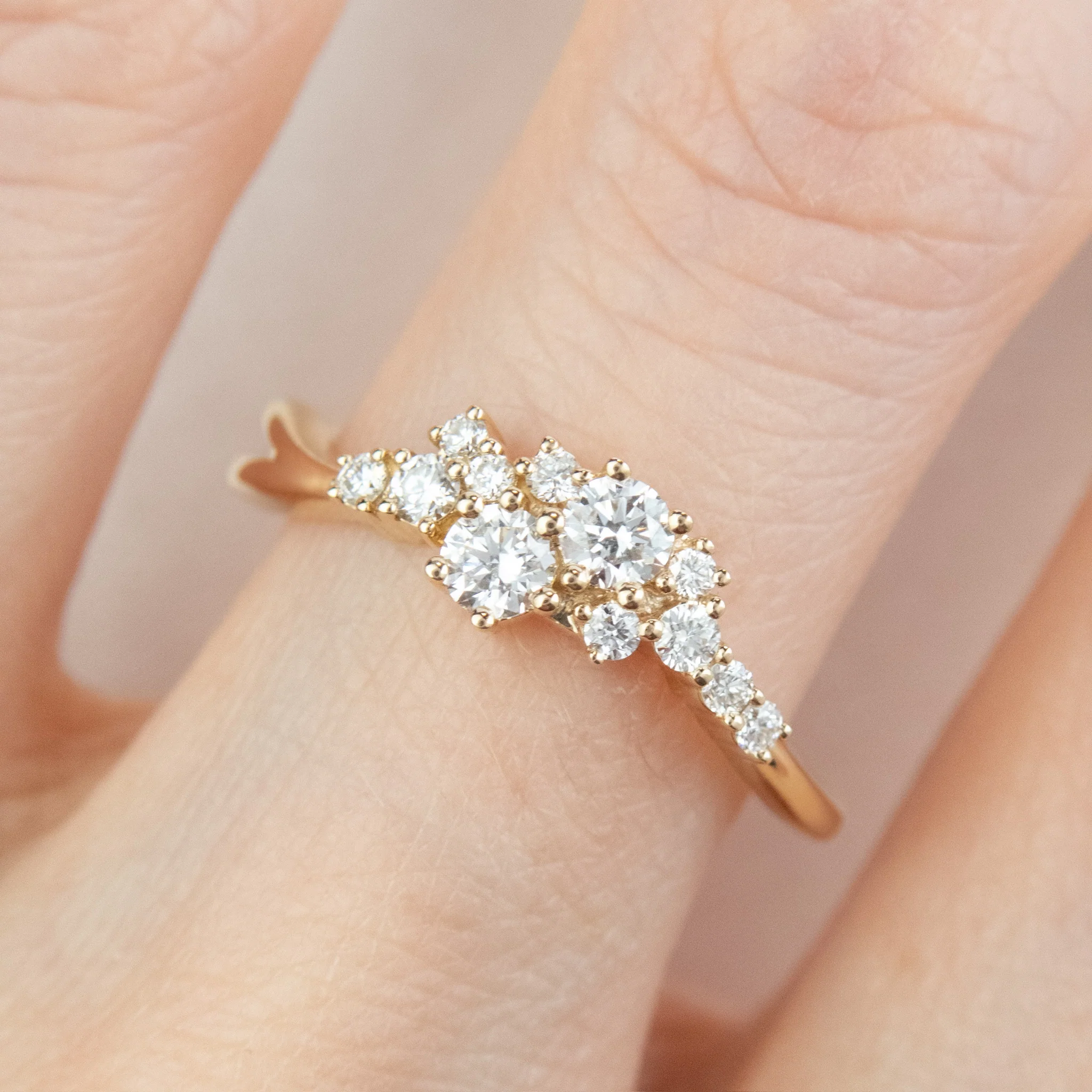 Estela - Diamond Cluster Engagement Ring - Image 2