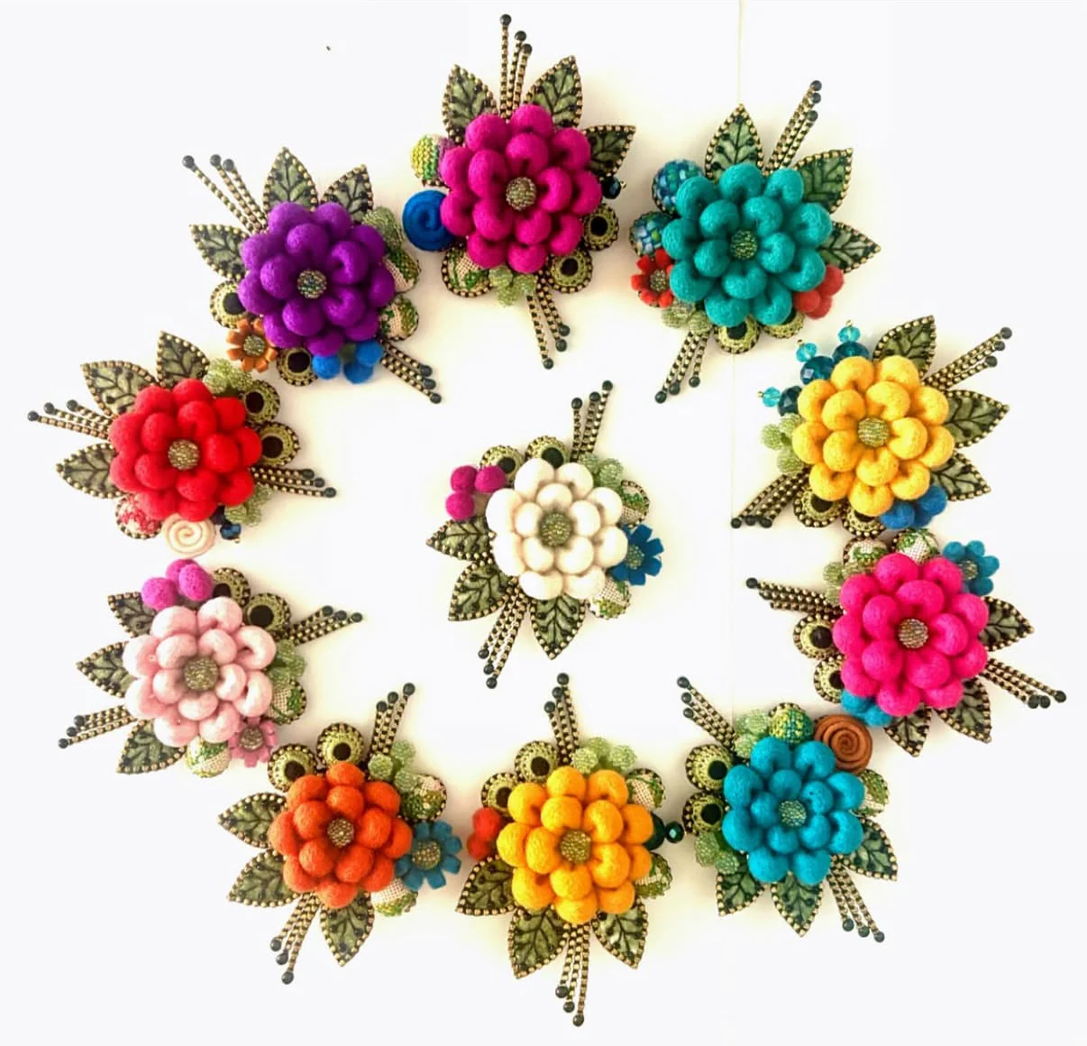 Fuzzy Bloom Brooch - Image 2
