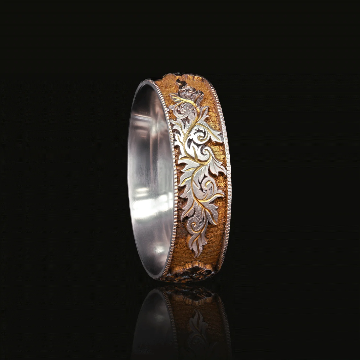 Gilded Gate - Titanium Fine Etched Band - Image 3