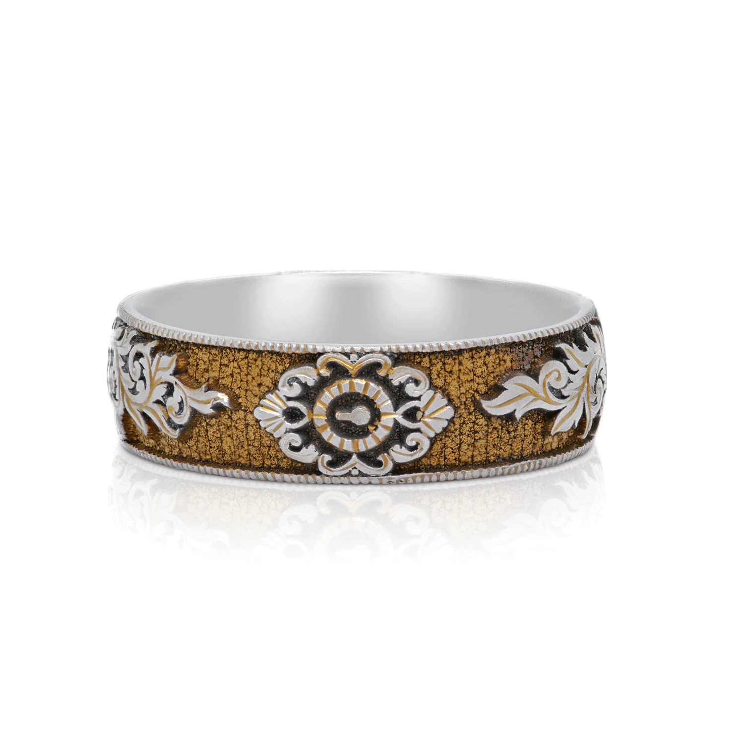 Gilded Gate - Titanium Fine Etched Band - Image 4