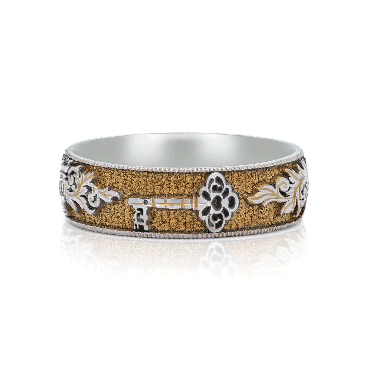 Gilded Gate - Titanium Fine Etched Band - Image 5