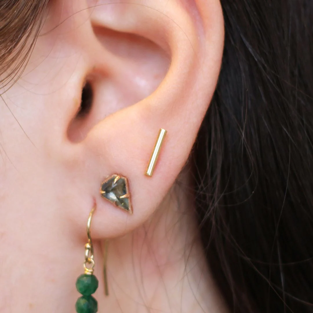 Gold Bar Studs - Image 2