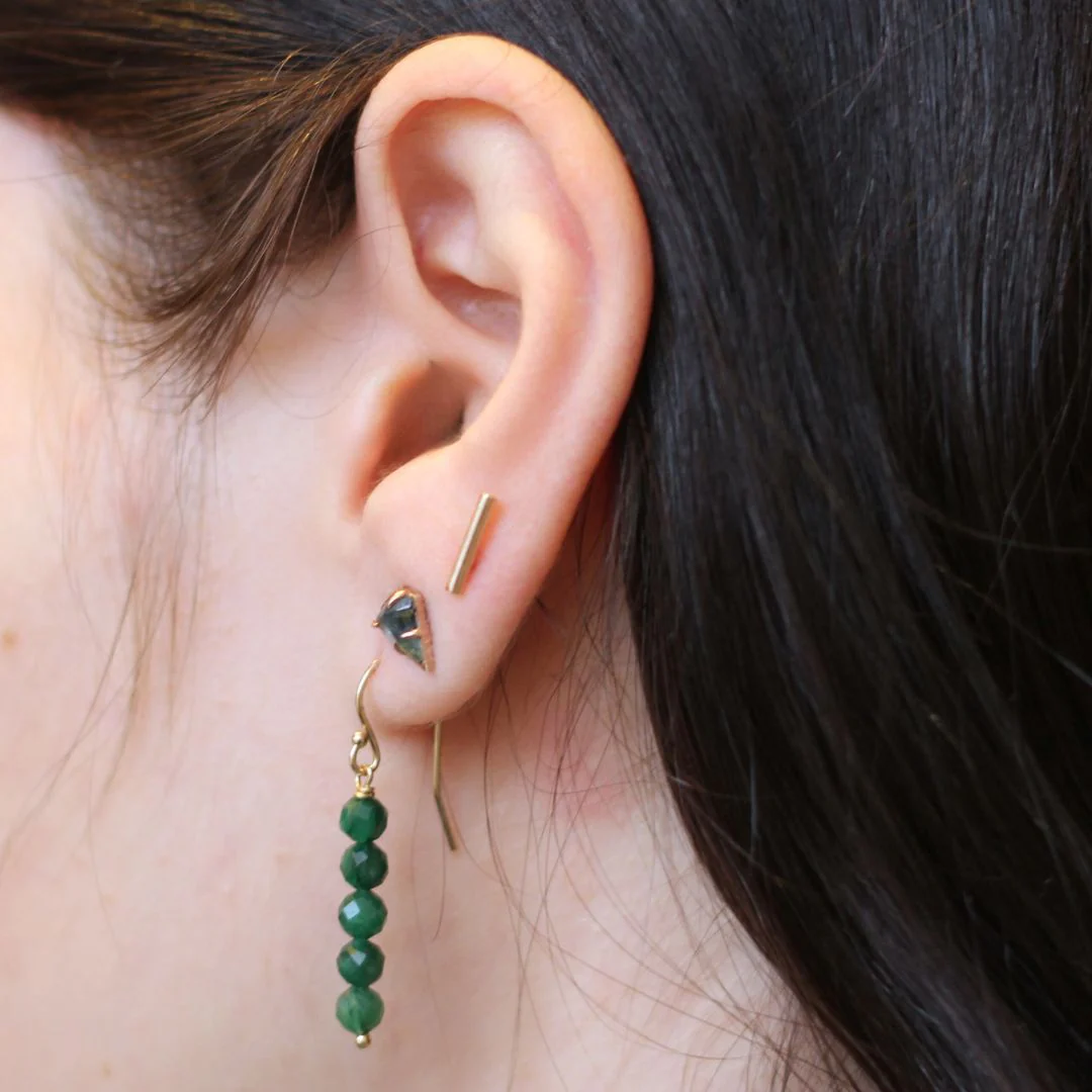 Gold Bar Studs - Image 3