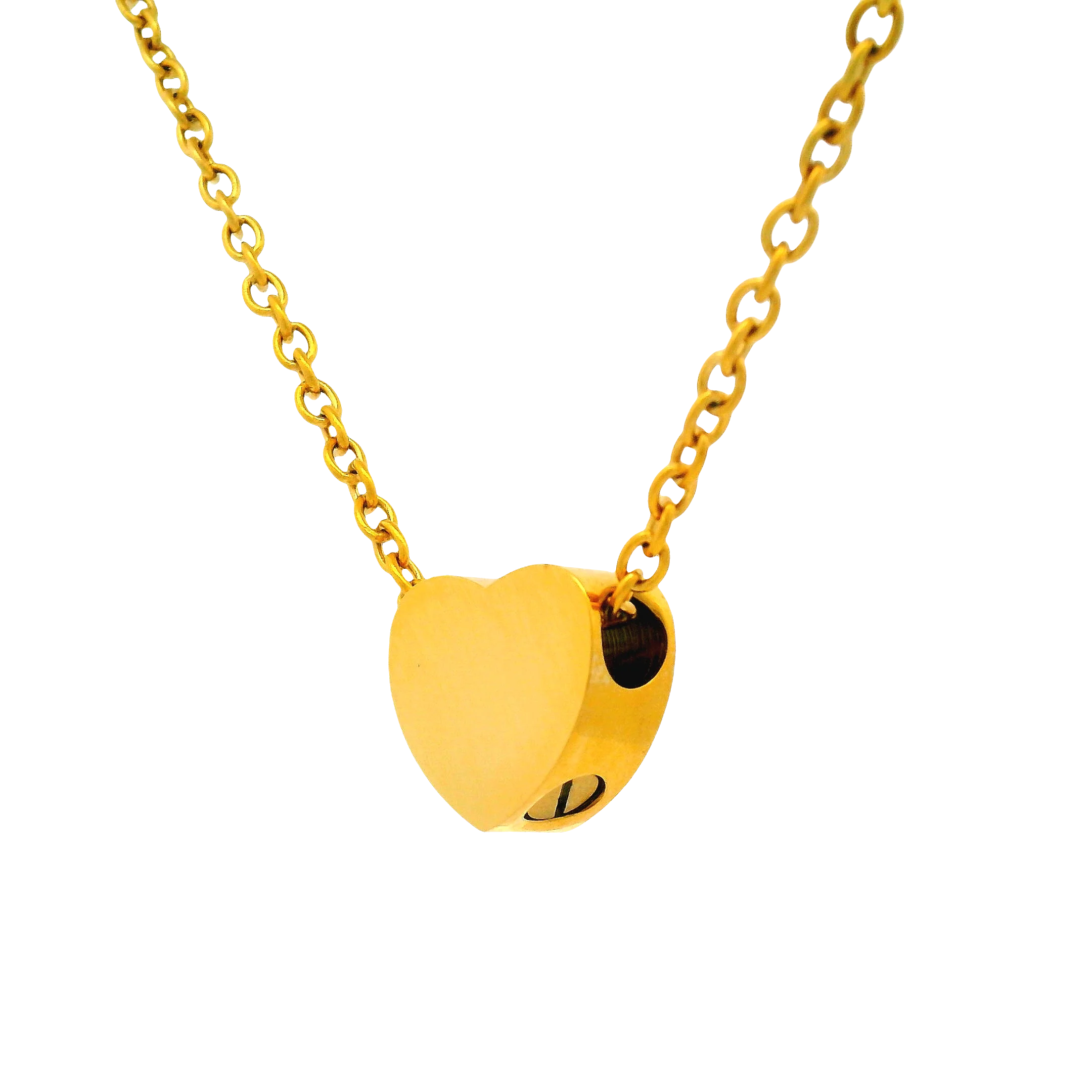 Gold Tiny Heart Urn Pendant - Image 3