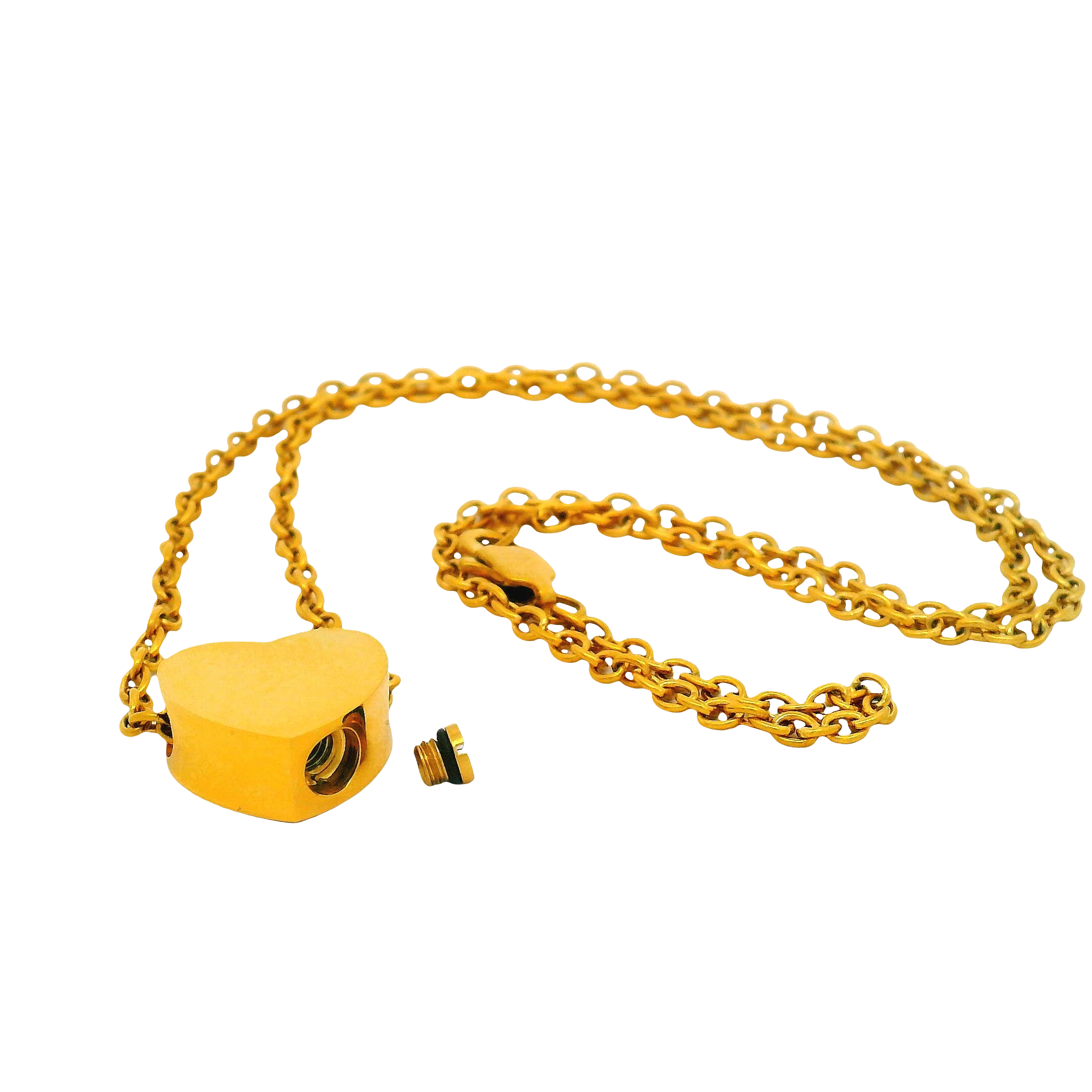 Gold Tiny Heart Urn Pendant - Image 5