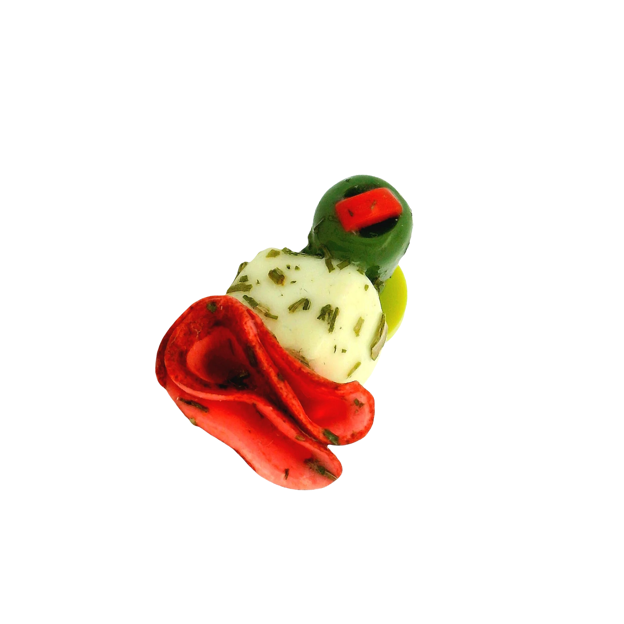 Handmade 3 Piece Green Olive Antipasto Pin - Image 4
