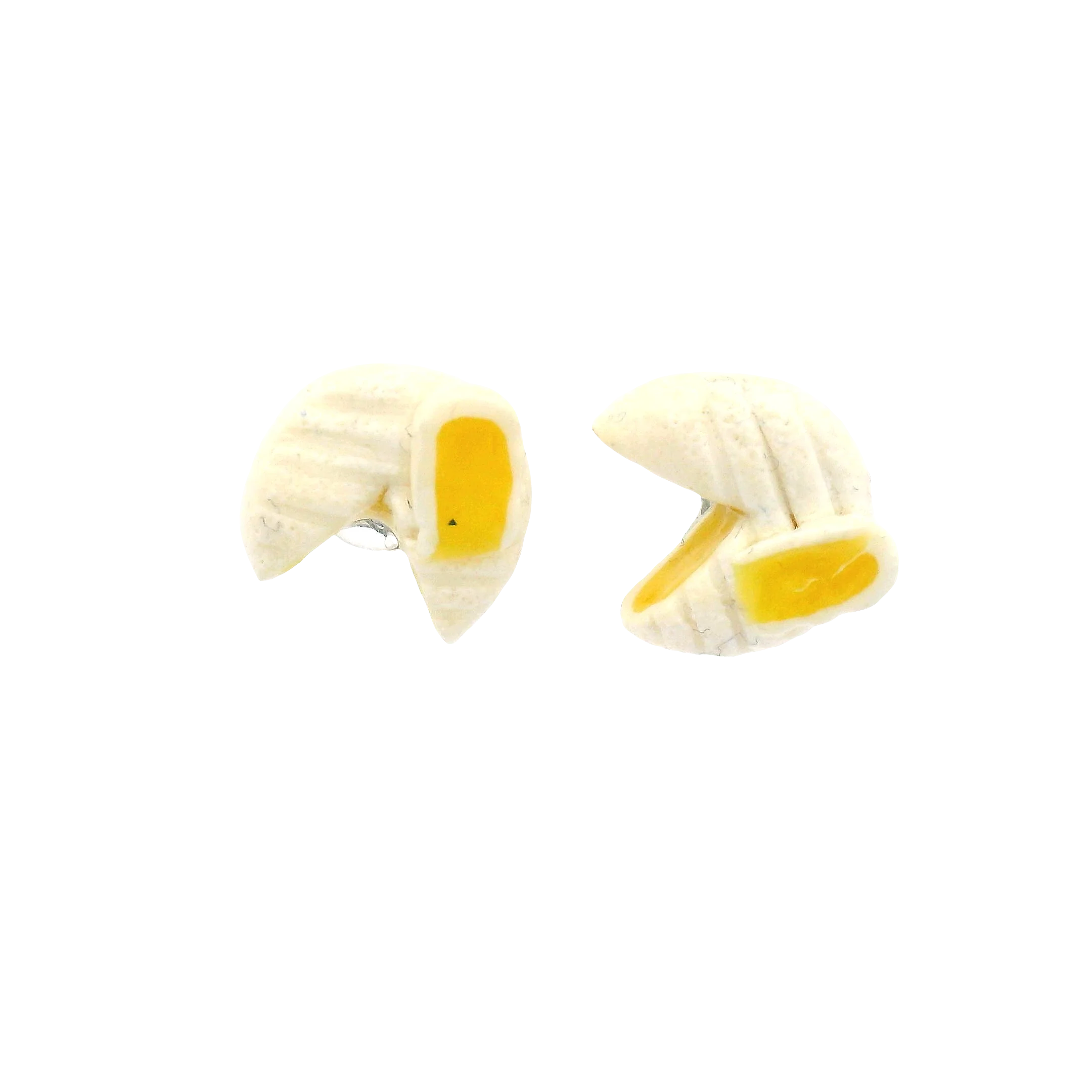 Handmade Brie Cheese Stud Earrings - Image 3