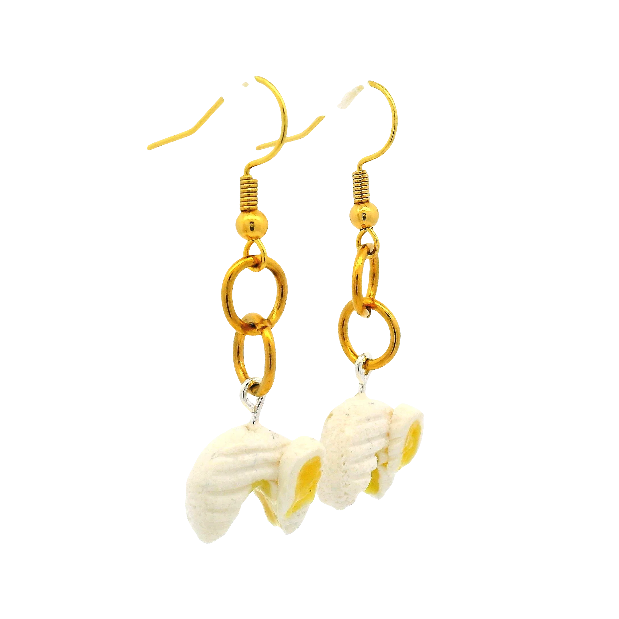 Handmade Brie Cheese Drop Earrings - Image 3