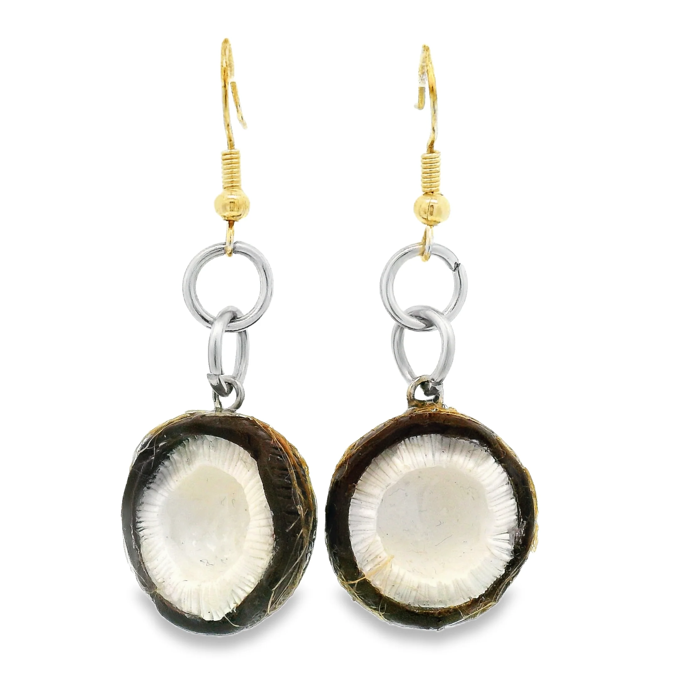 Handmade Coconut Earrings - Image 5