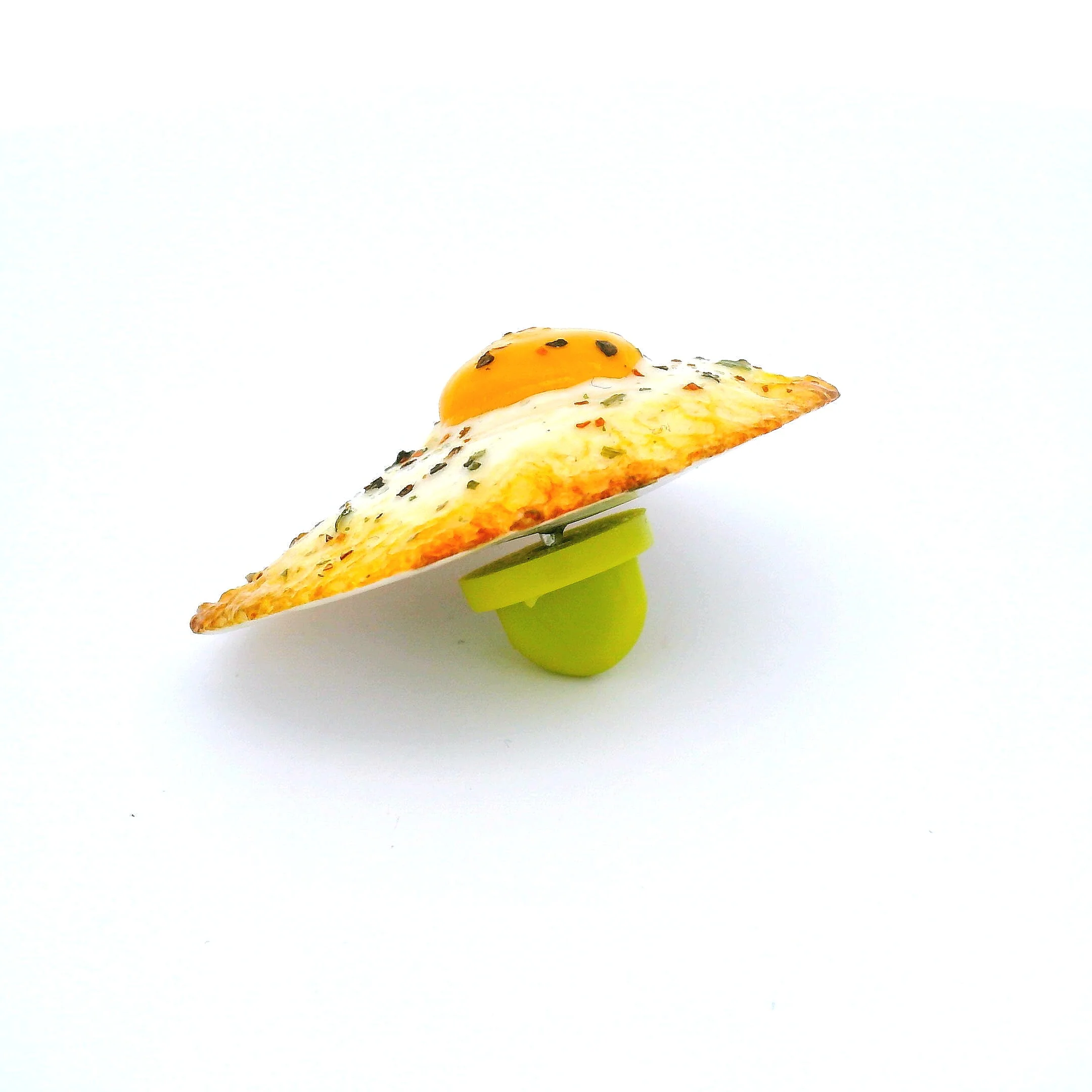Handmade Fried Egg Pin - Image 3